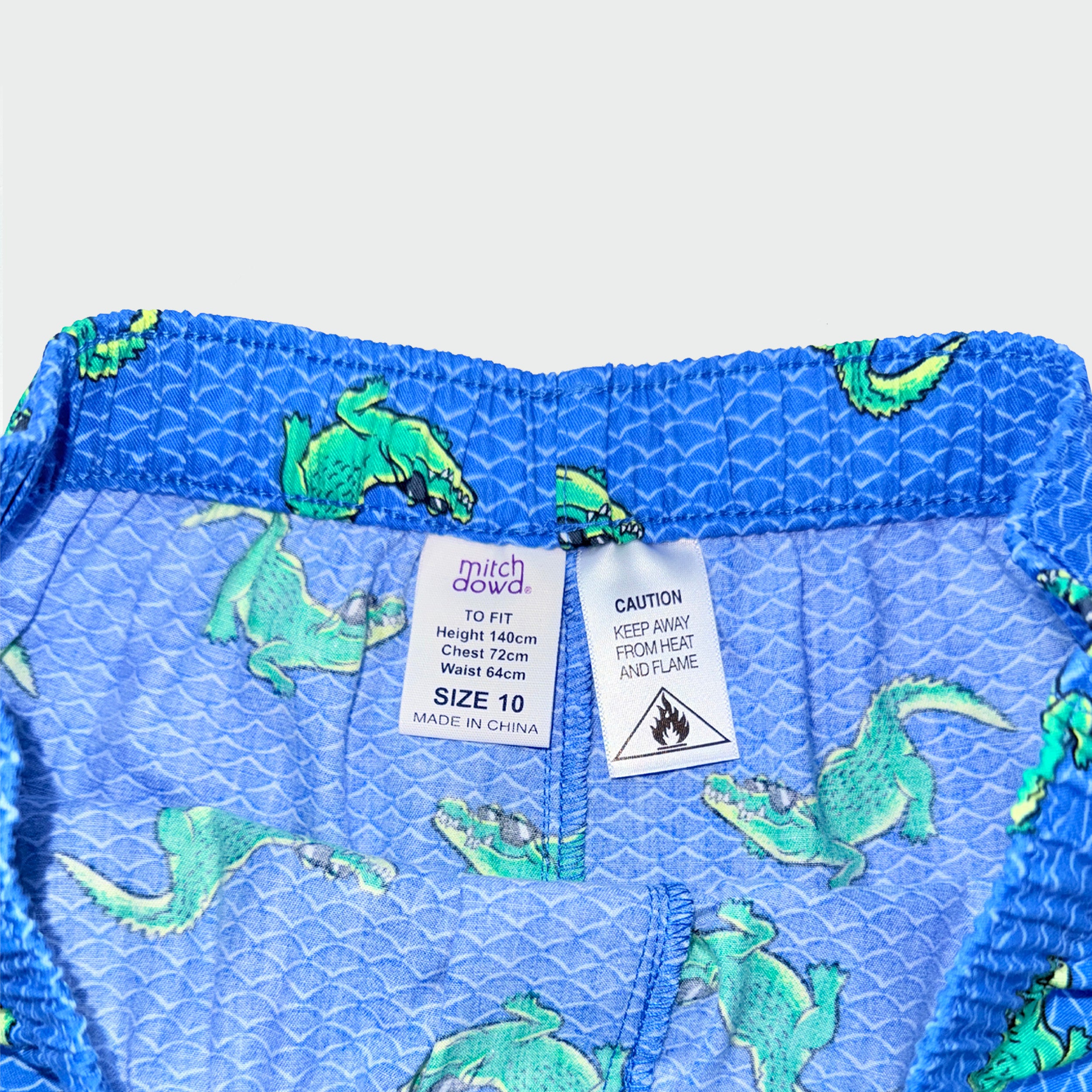 Boys Crocodile Print Boxer Shorts