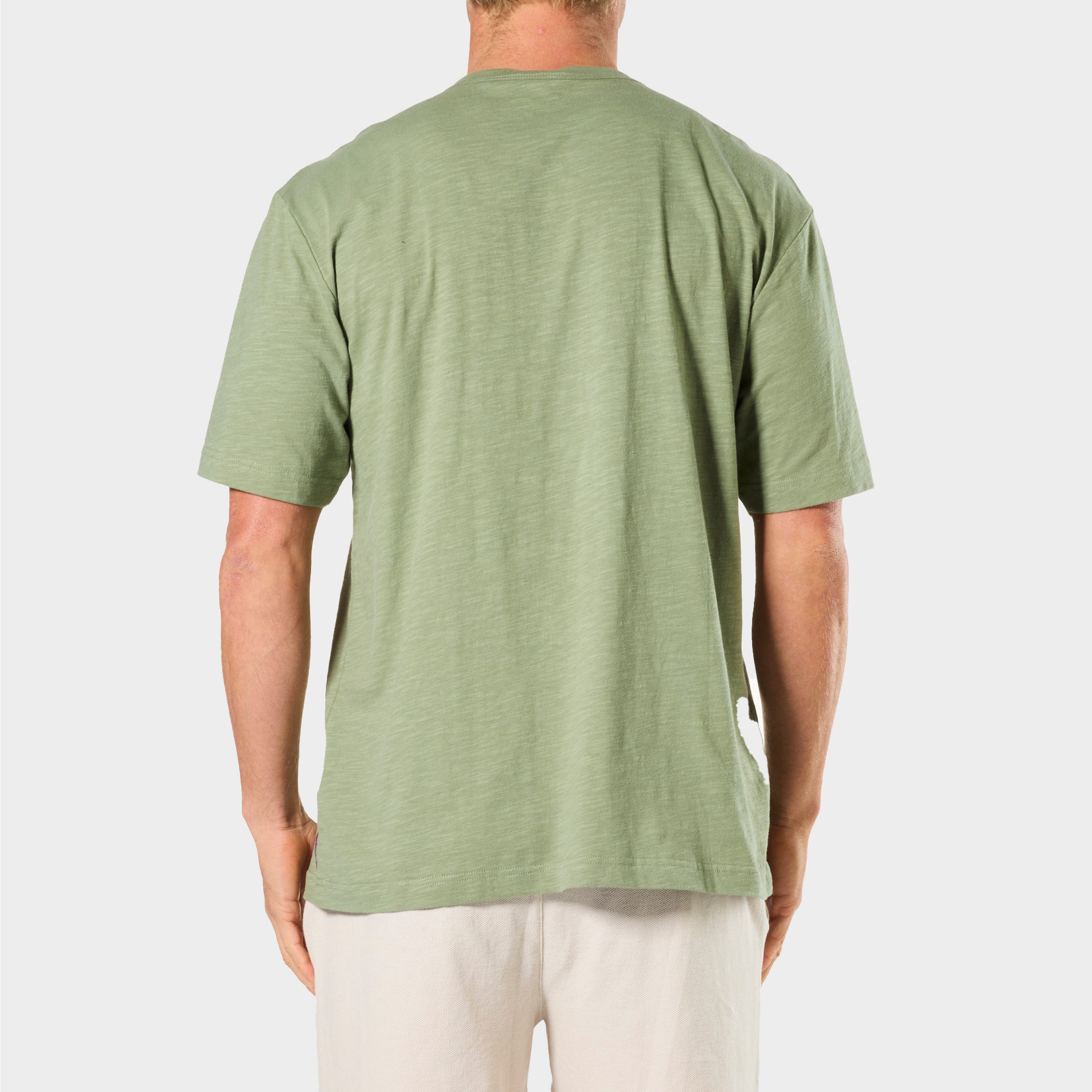 Mitchdowd Mens Slub Khaki Sleep Tee
