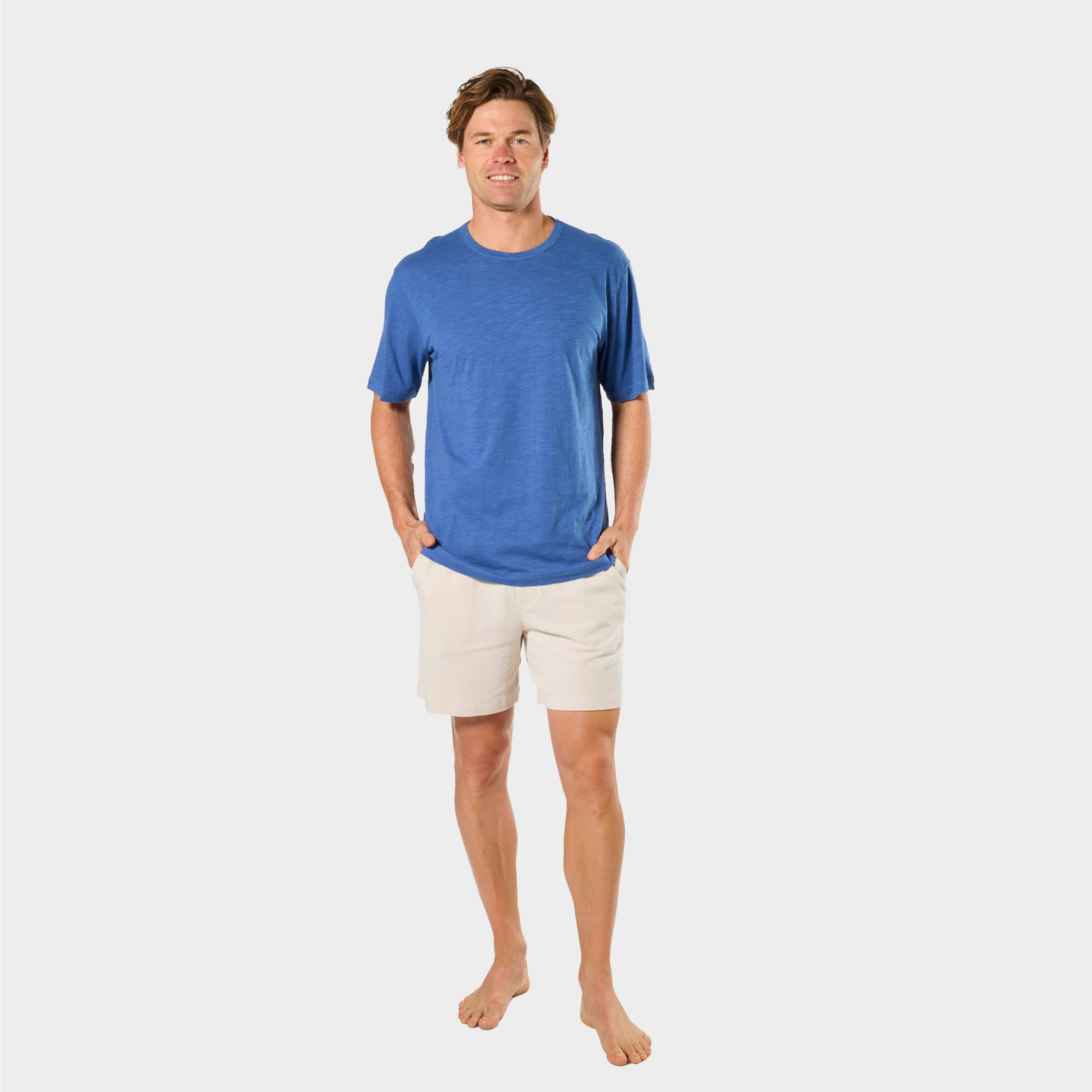 Mitchdowd Mens Slub Blue Sleep Tee