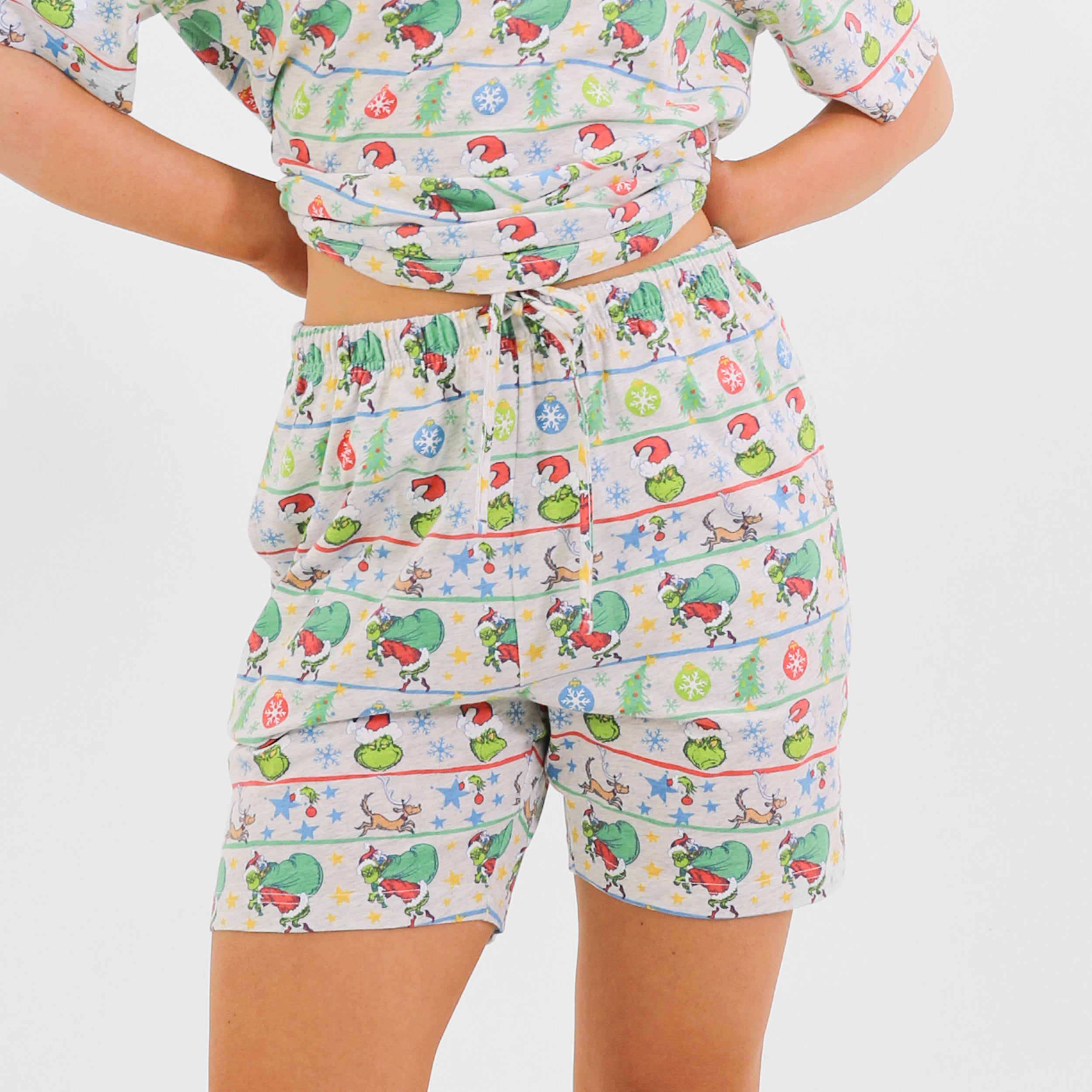Mitchdowd Womens Grinch Fam Jam PJ Set