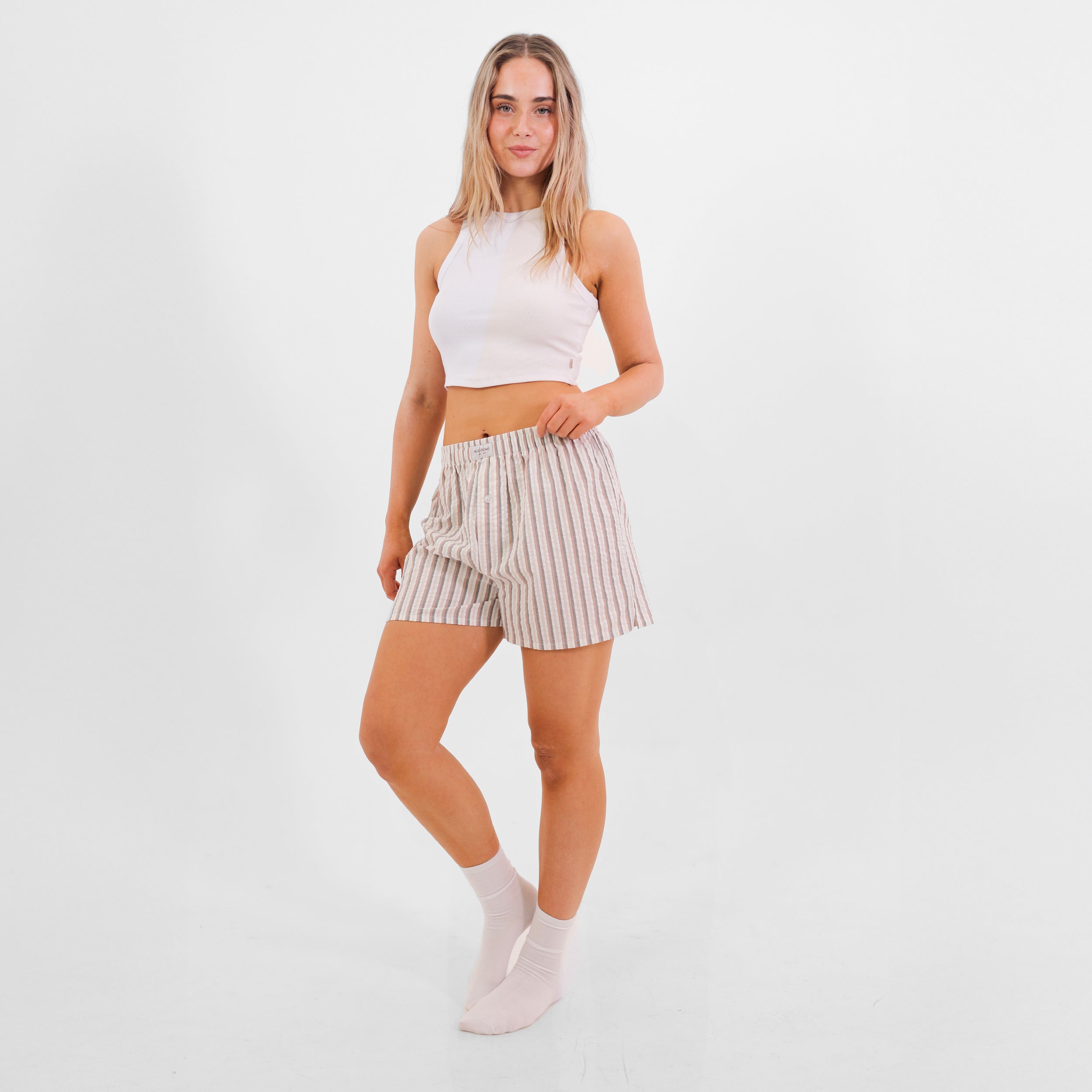 Mitchdowd Womens Stripe Boxer Short