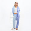 Mitchdowd Womens Blues Stripe Pyjama Pants