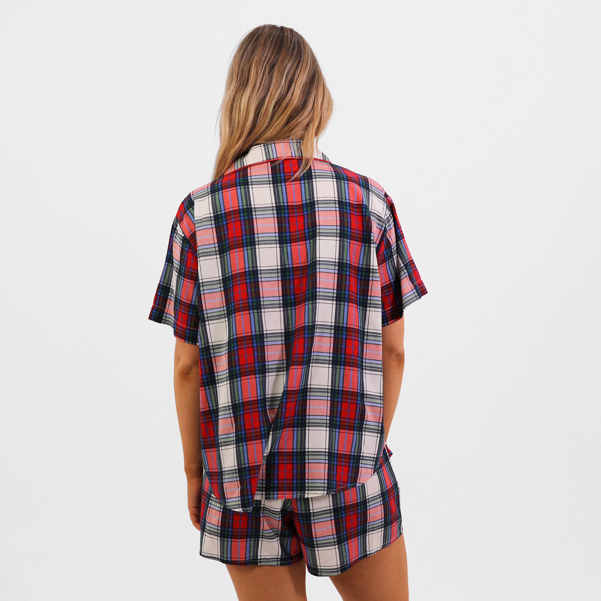 Mitchdowd Womens Bamboo Check Fam Jam Pyjama Set