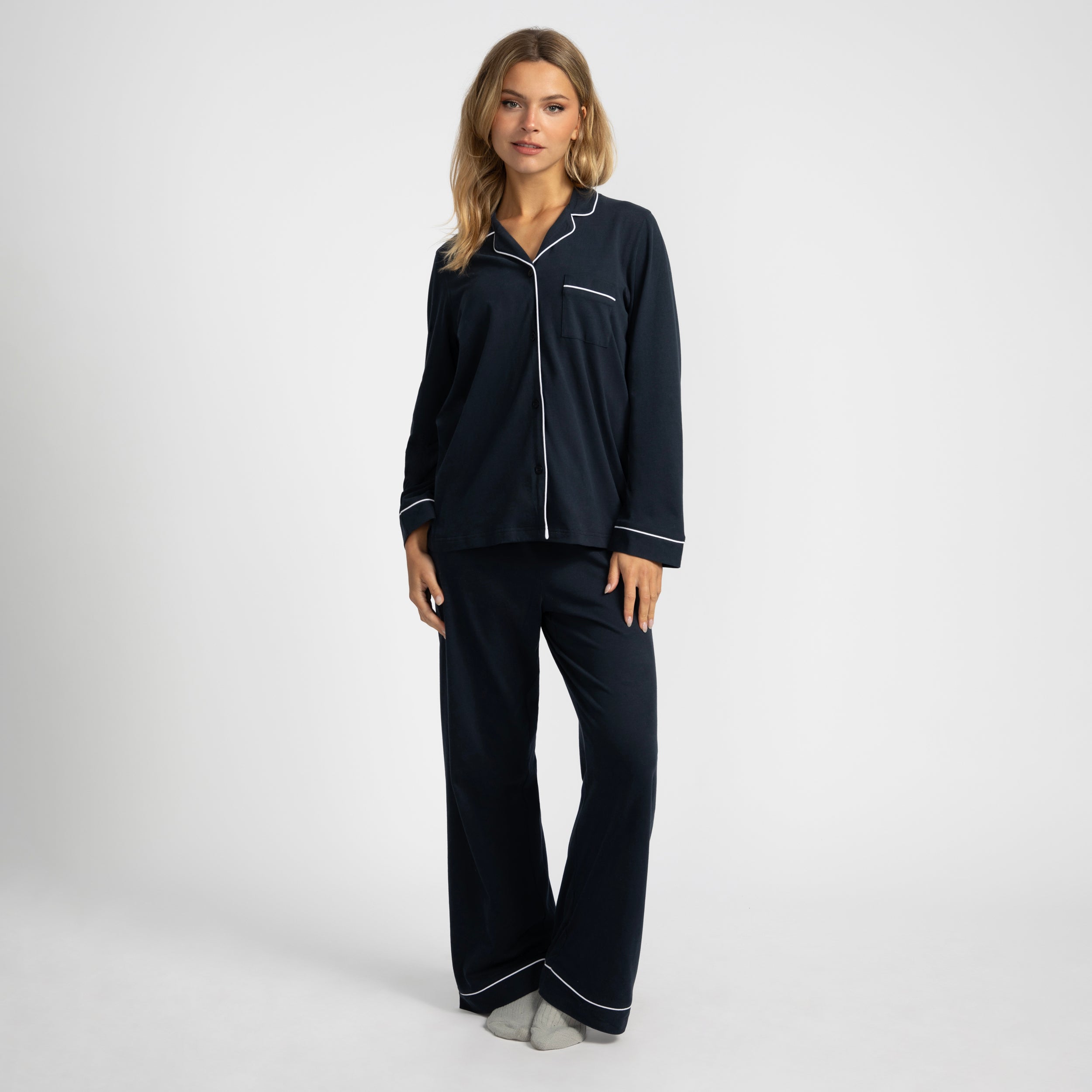 Womens Cotton Jersey Pyjama Set