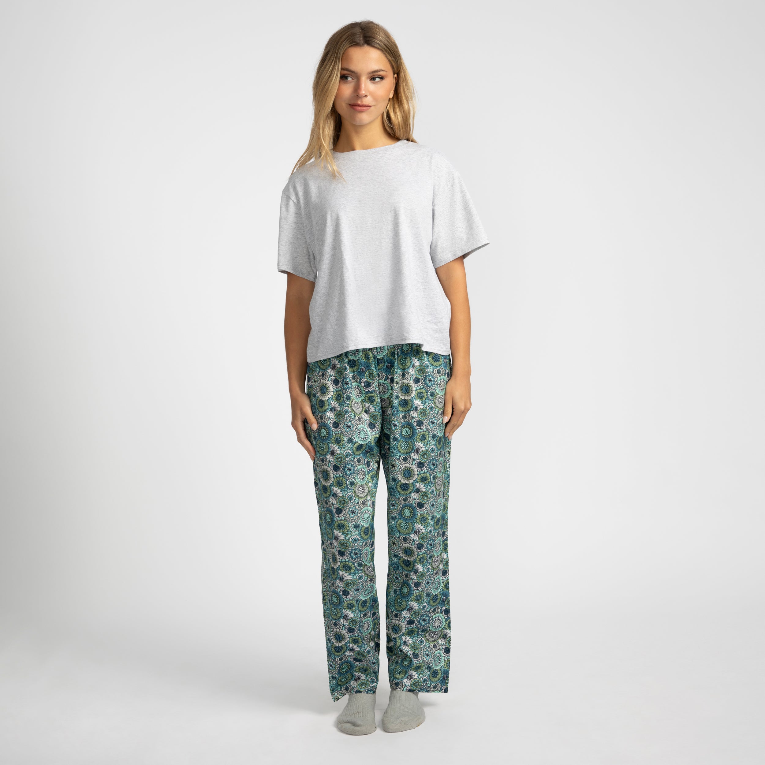 Women's Waves Check Pyjama Pant