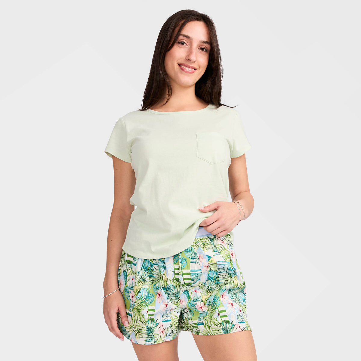 Mitchdowd Women's Lanai Shorty Cotton Pyjama Set