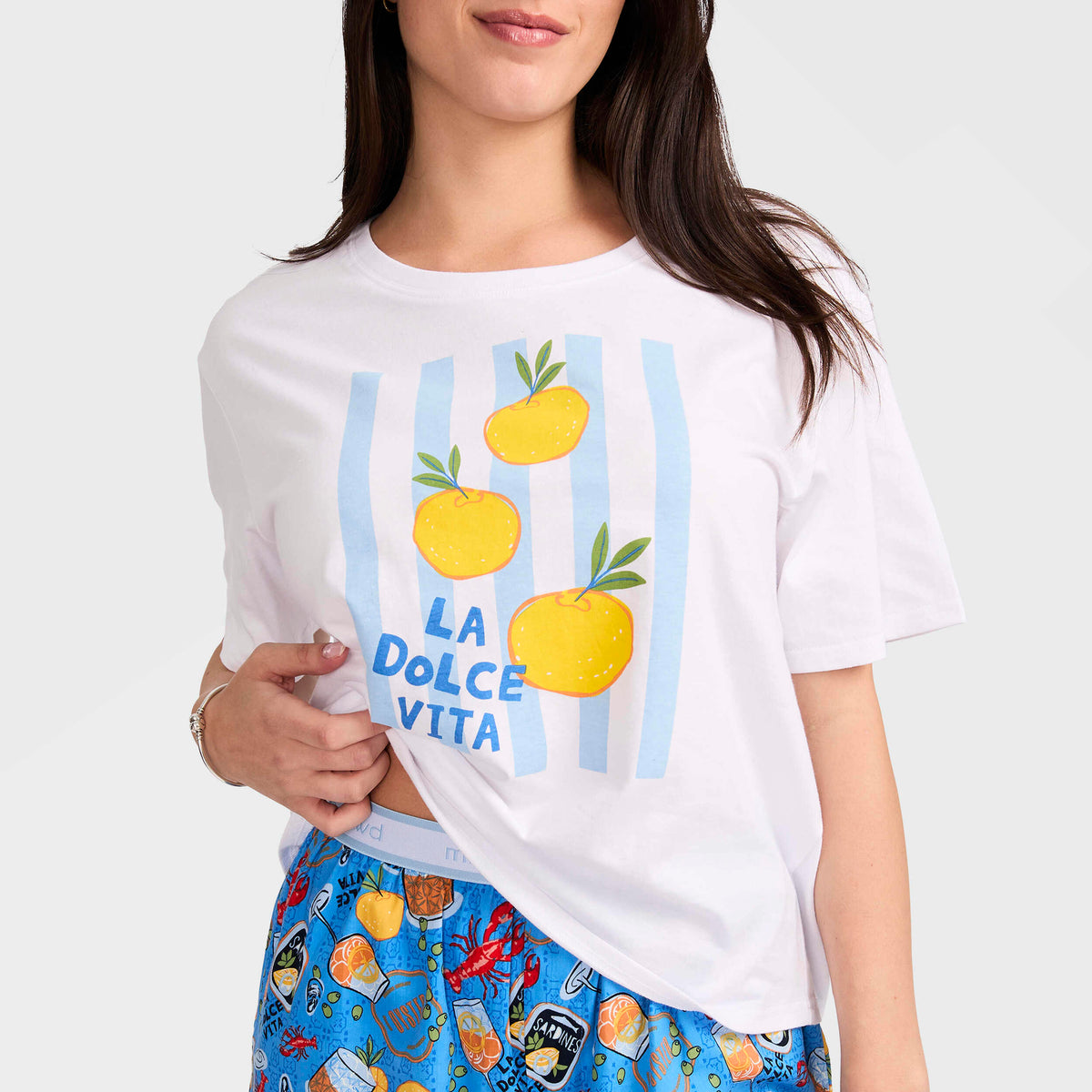 Mitchdowd Women's La Dolce Vita Cotton Pyjama Set