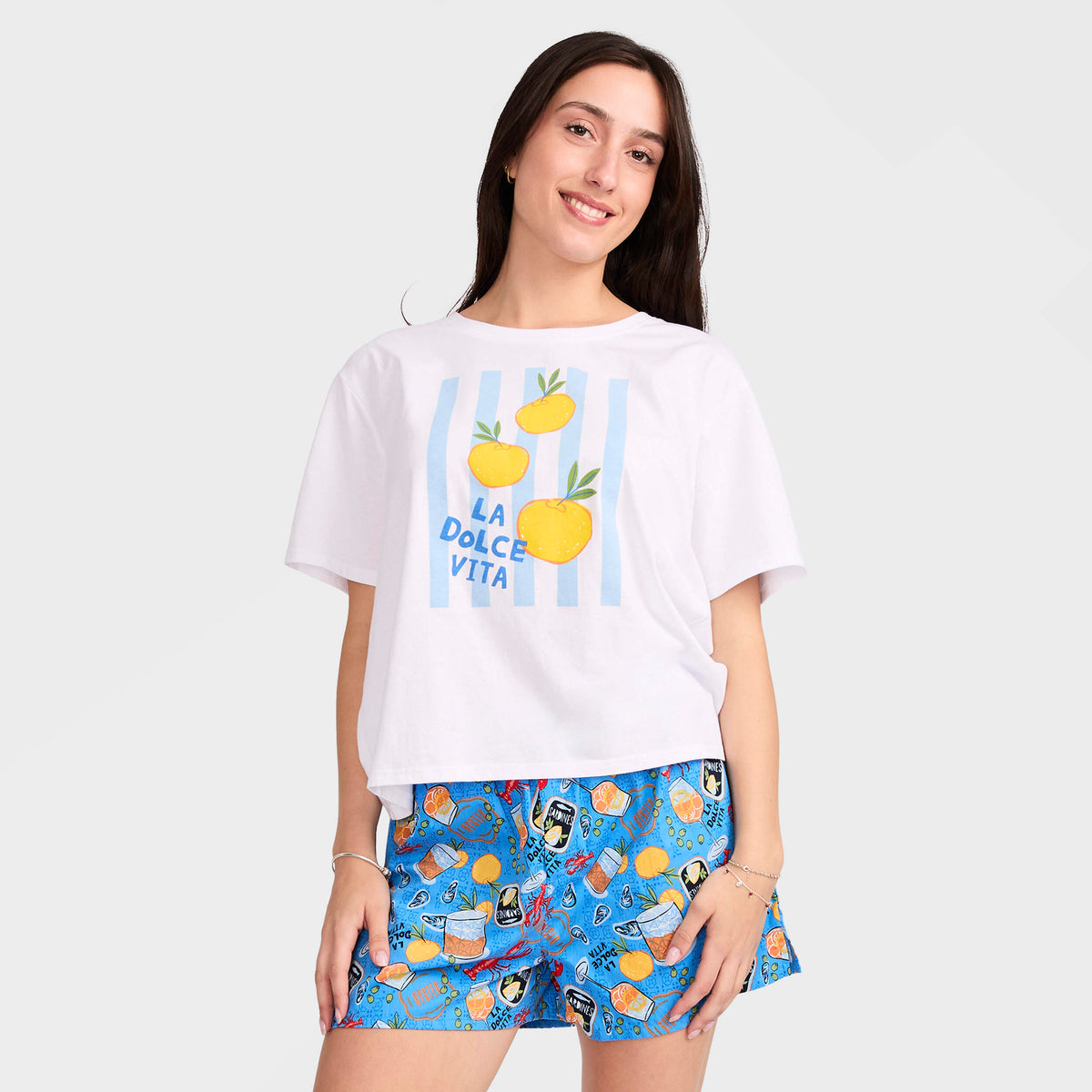 Mitchdowd Women's La Dolce Vita Cotton Pyjama Set