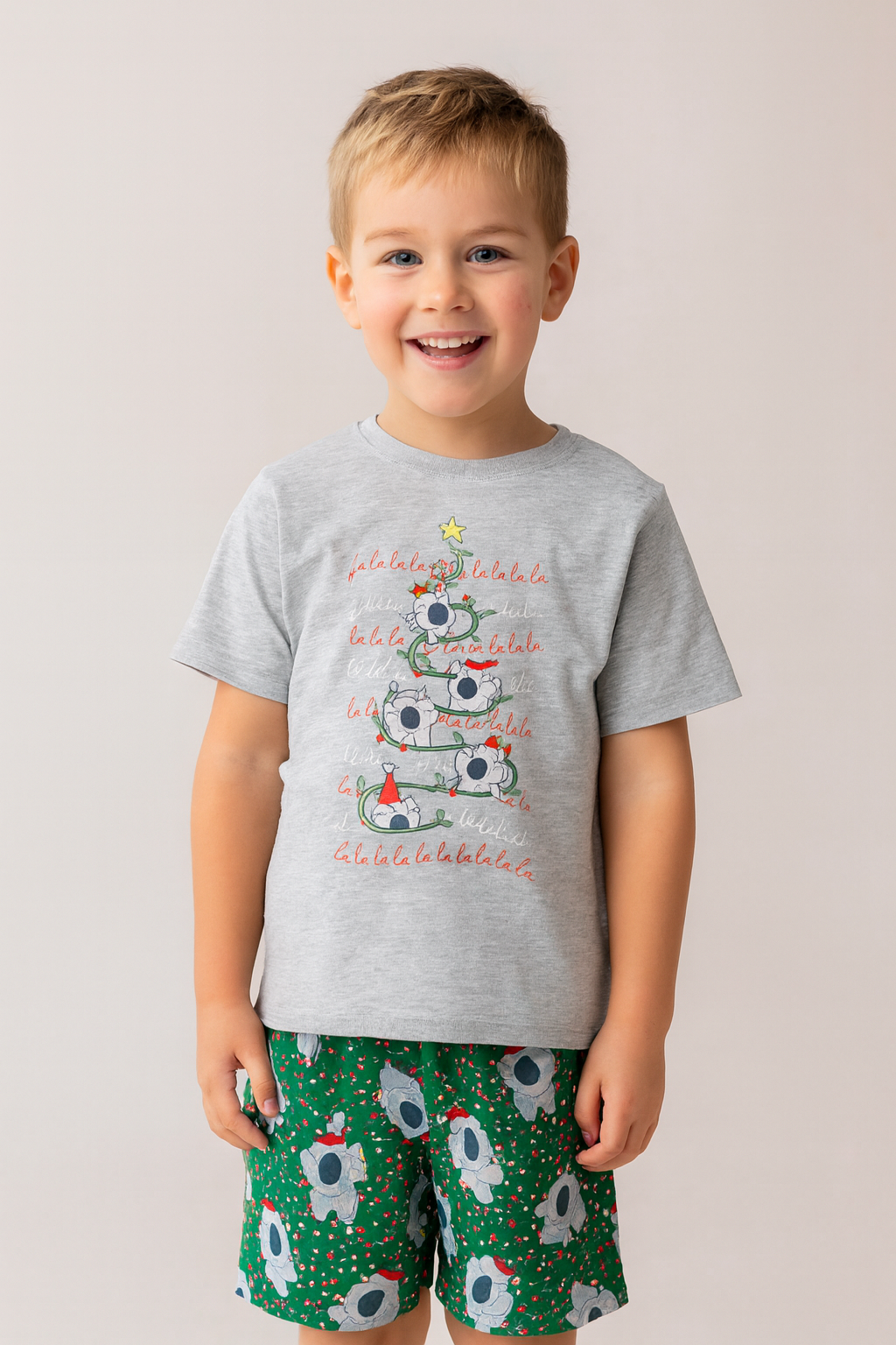 Kids Christmas Koala Men's Pyjama Set