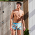 Men's Palm Tree Cotton Printed Trunk 3 Pack - Blue