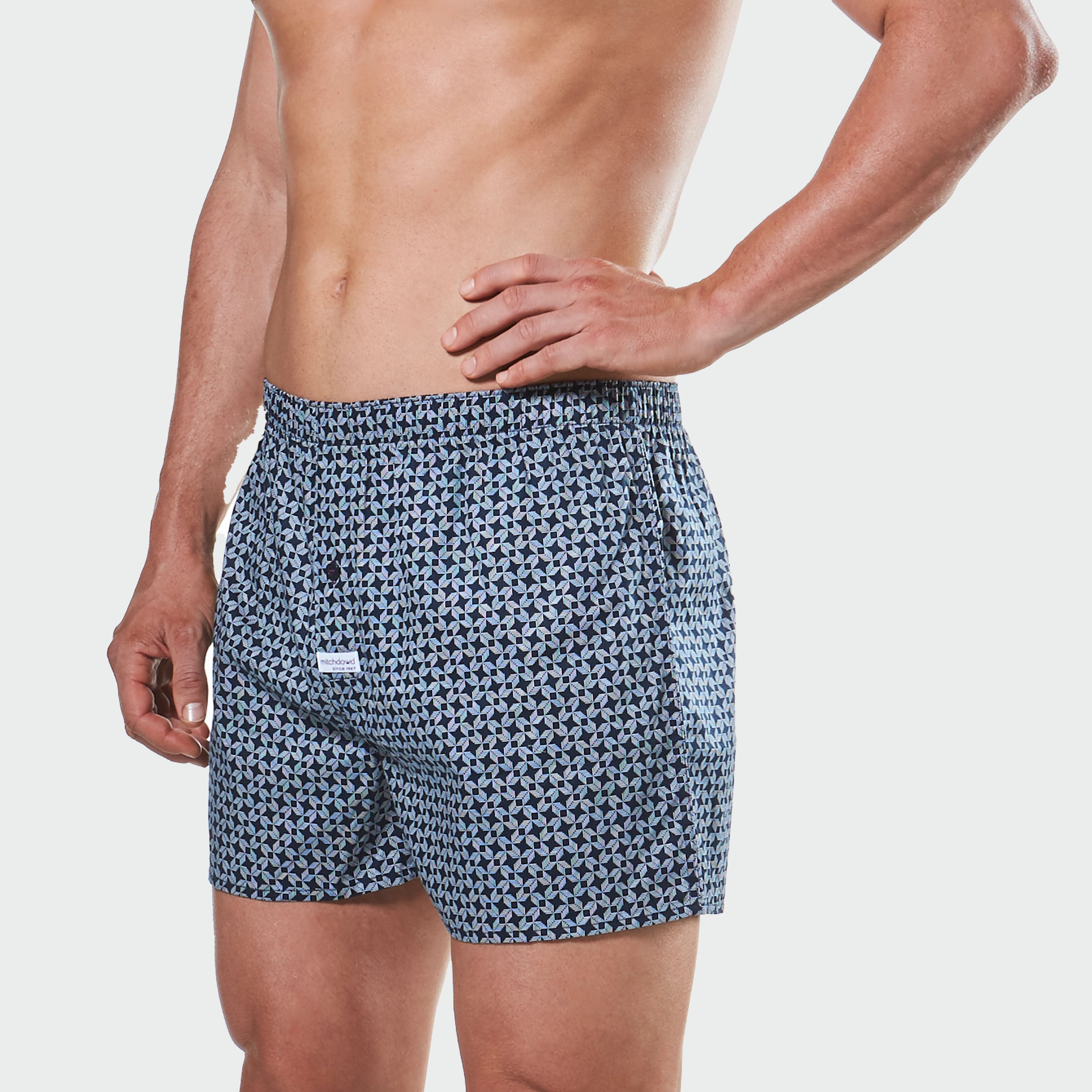Men's Boxer Shorts - Samurai Geo Soft Wash Woven Boxer
