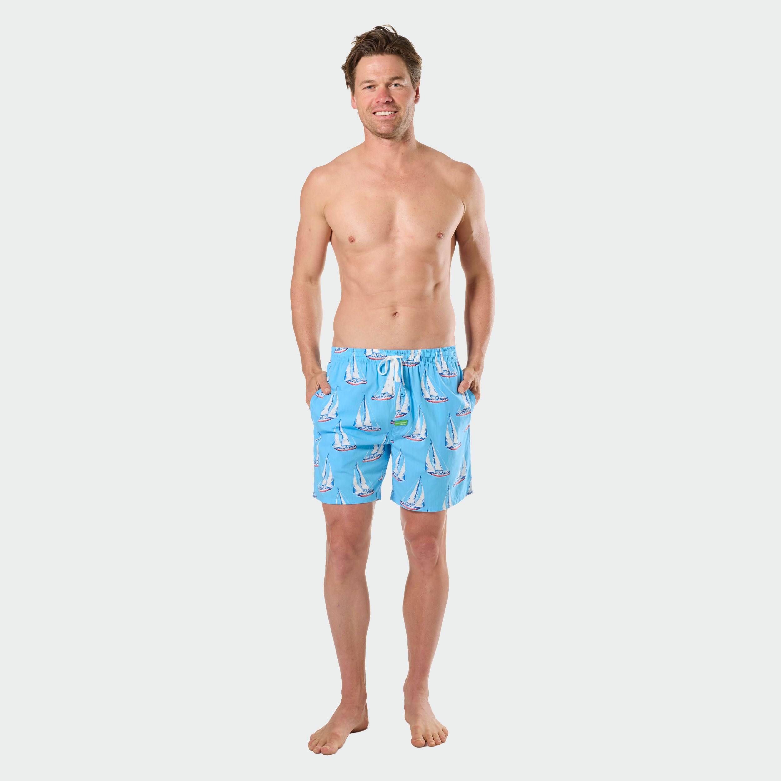 Mitchdowd Mens Sailing Bamboo Sleep Shorts