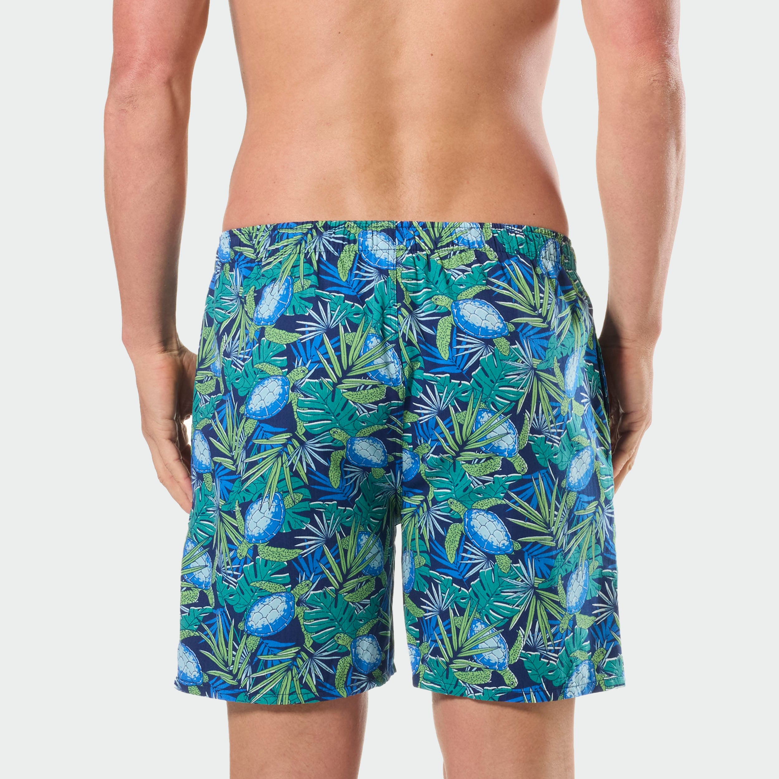 Mitchdowd Mens Turtle Tropic Sleep Shorts