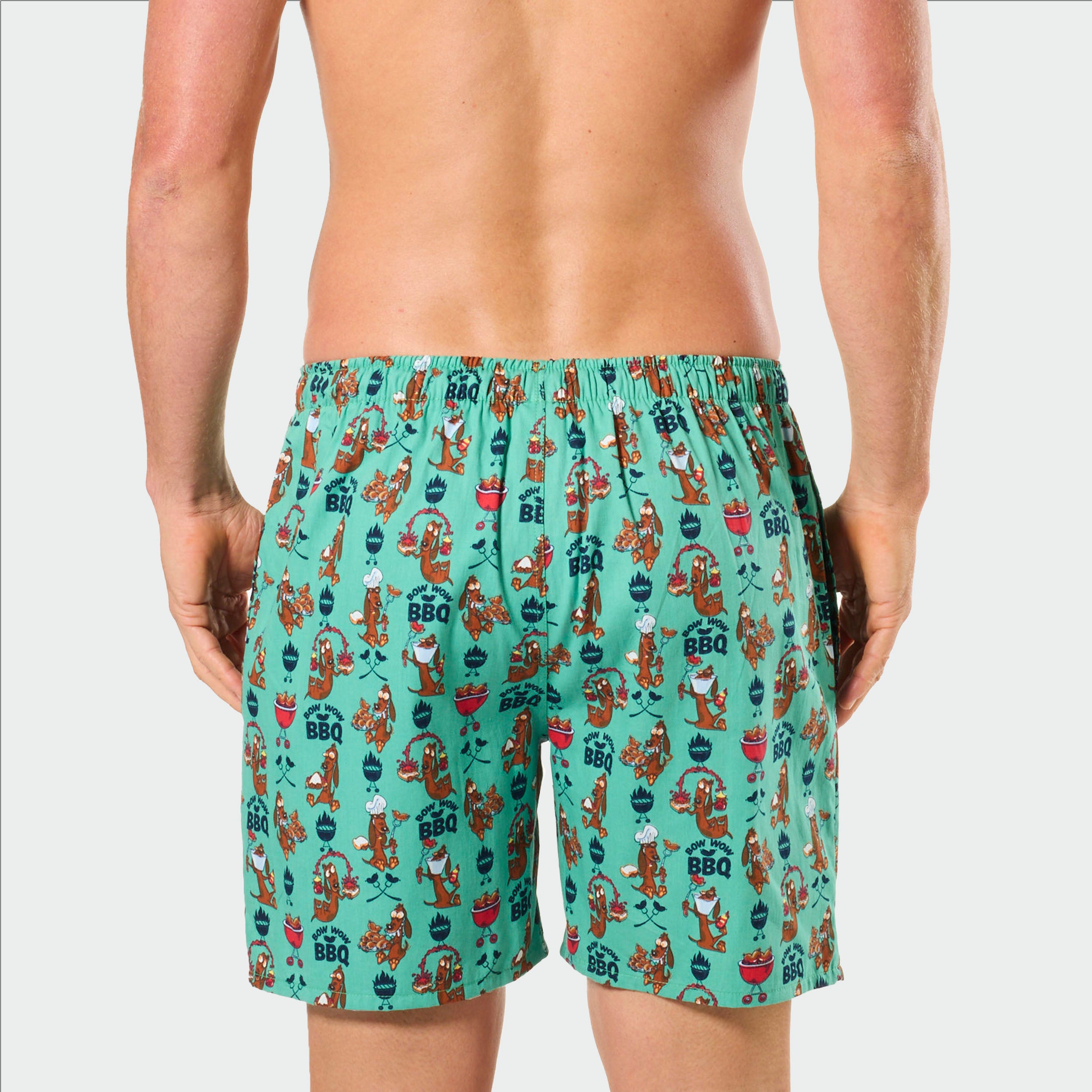 Mitch Dowd Men's Sleep Shorts BBQ Design