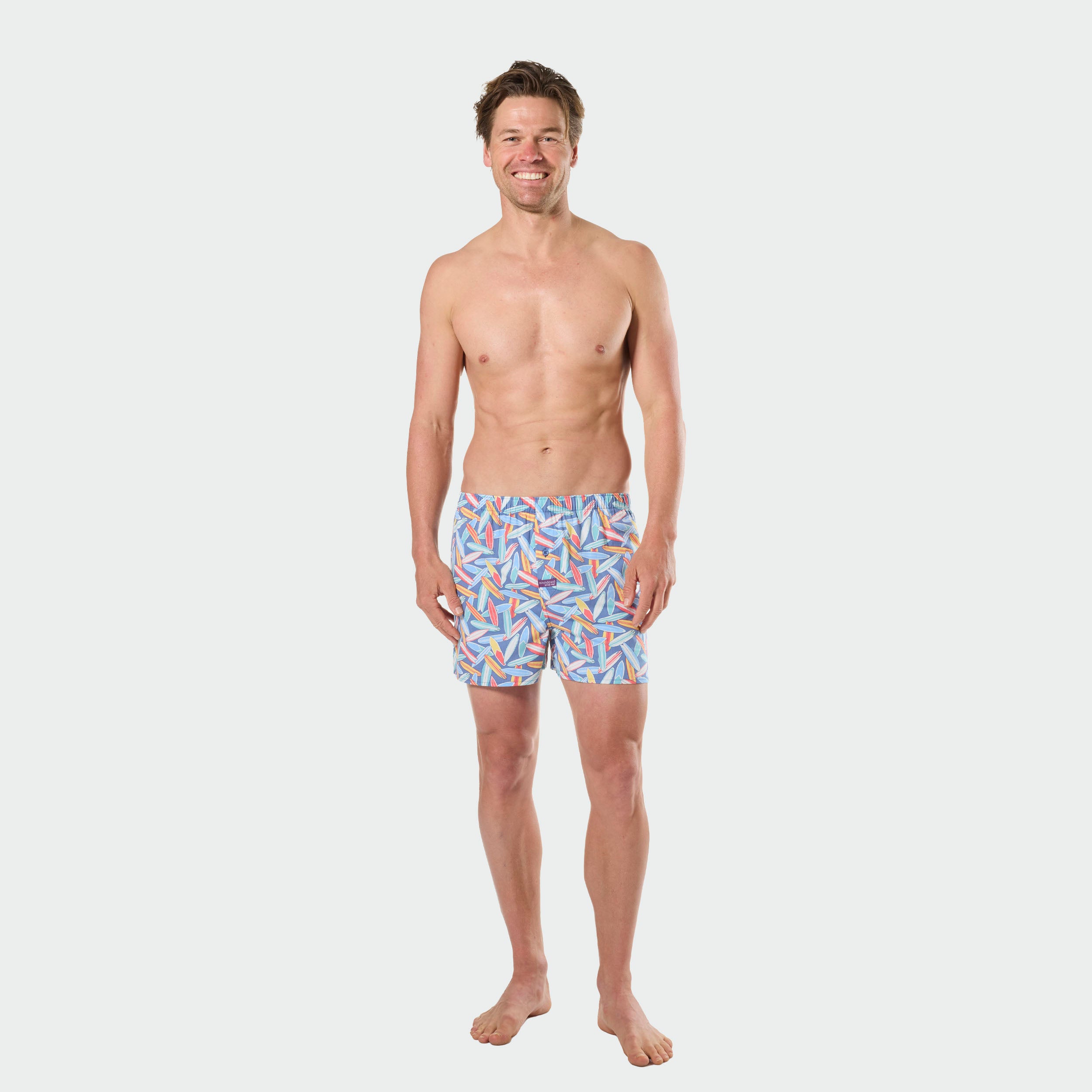 Mitchdowd Mens Surf board Van 3 Pack Cotton Boxers