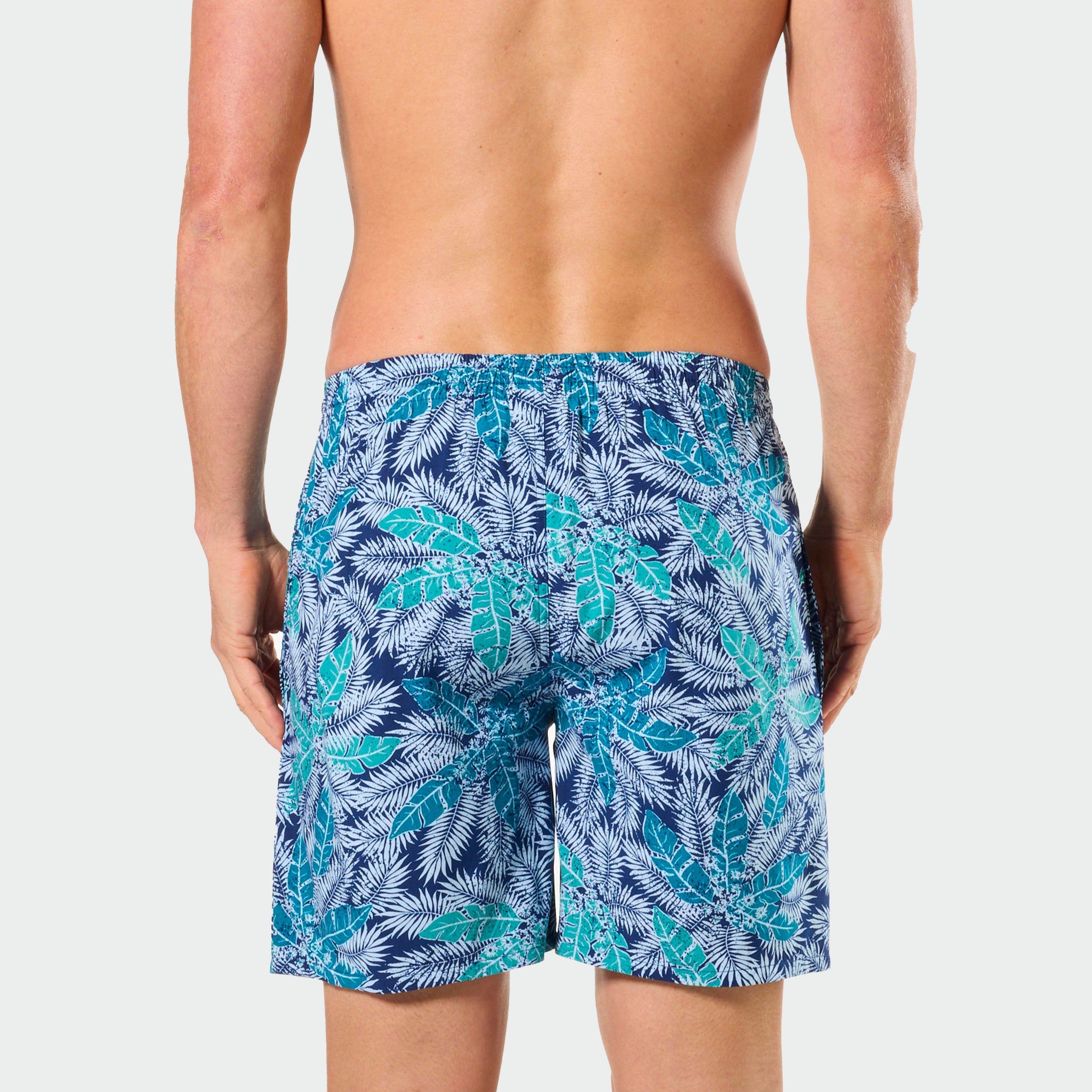Mitchdowd Men's Bamboo Sleep Shorts in a Tropical Dream Print