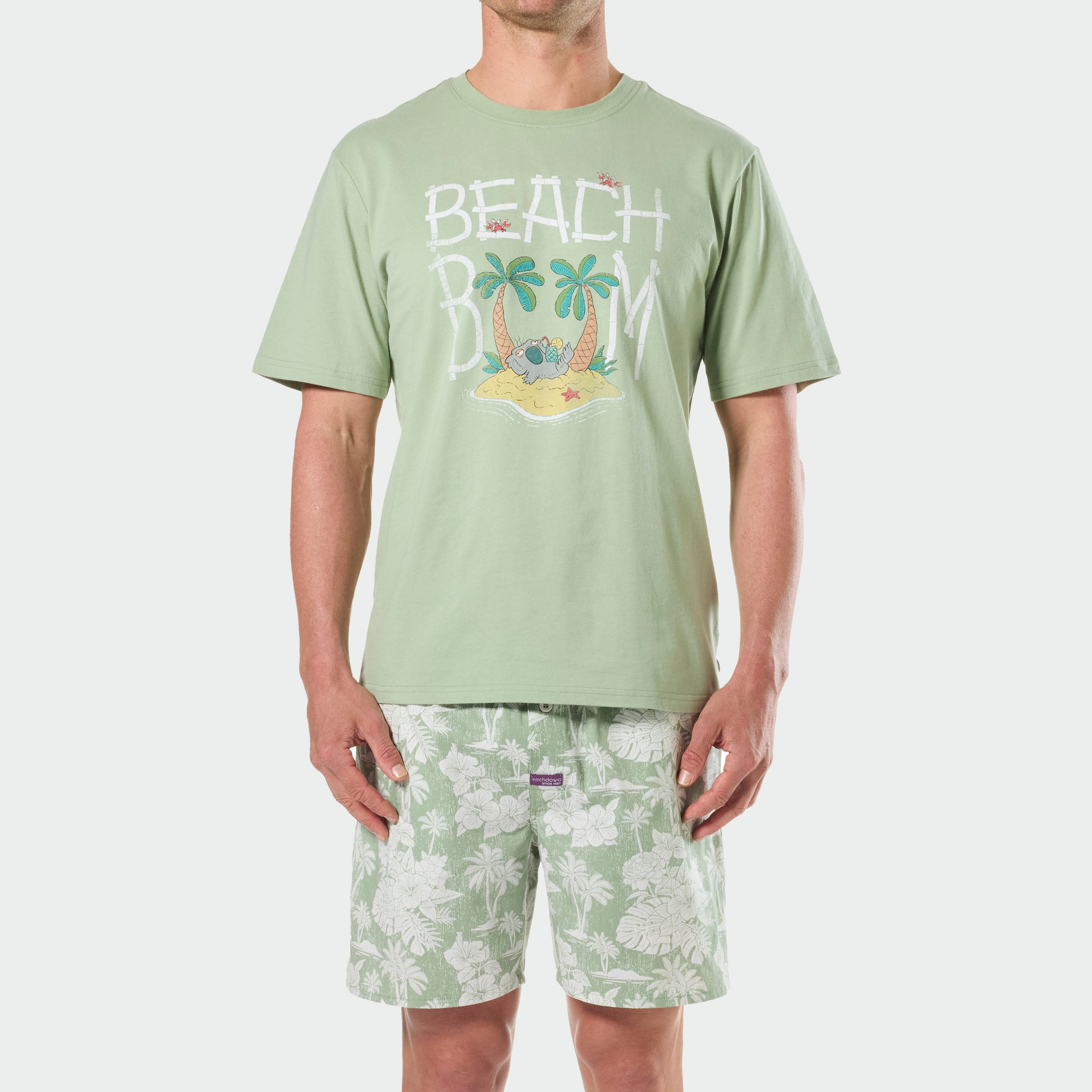 Mitchdowd Mens Beach Bum Pyjama Set