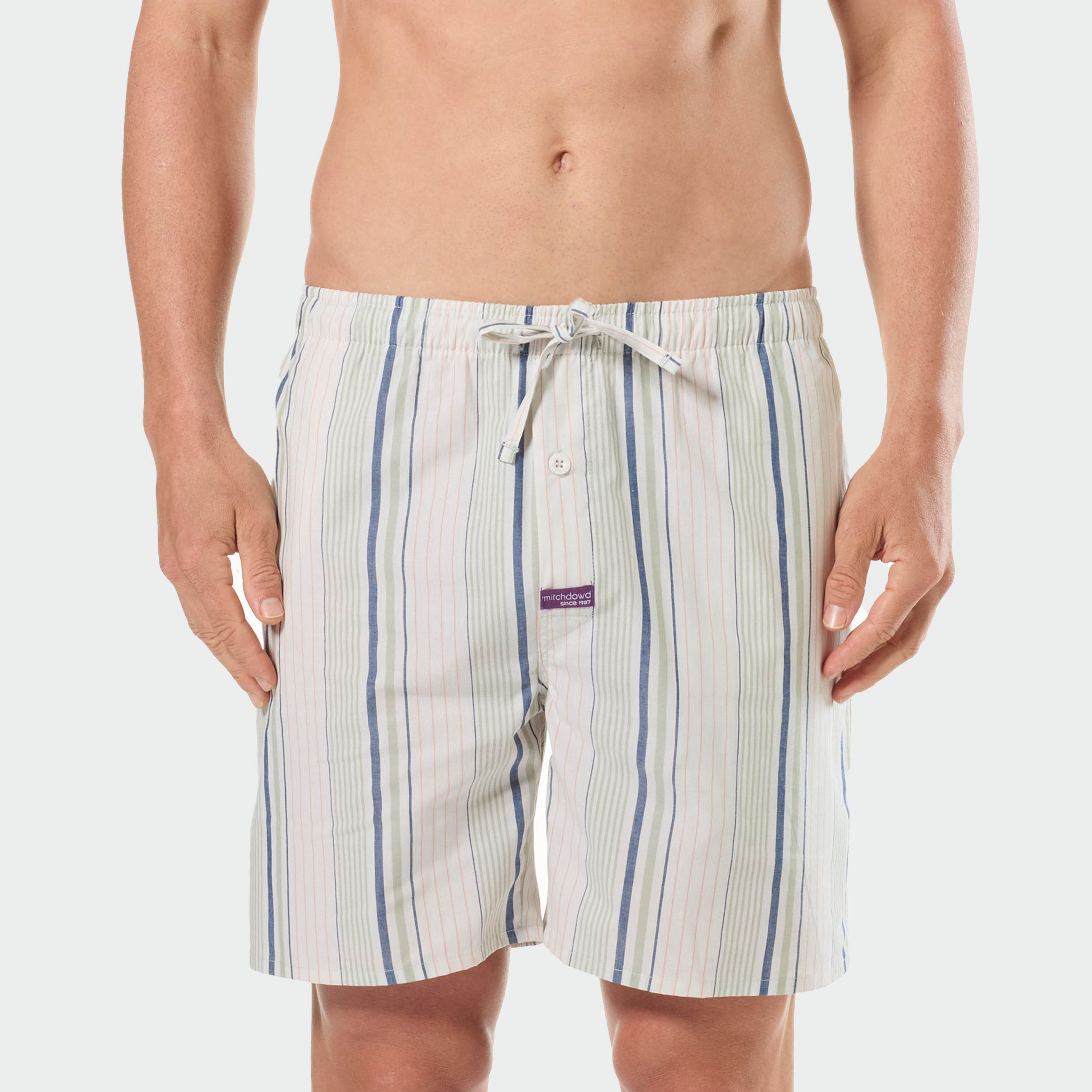 Mitchdowd Mens Maui 2 Pack Sleep Shorts – Cotton Lounge Shorts