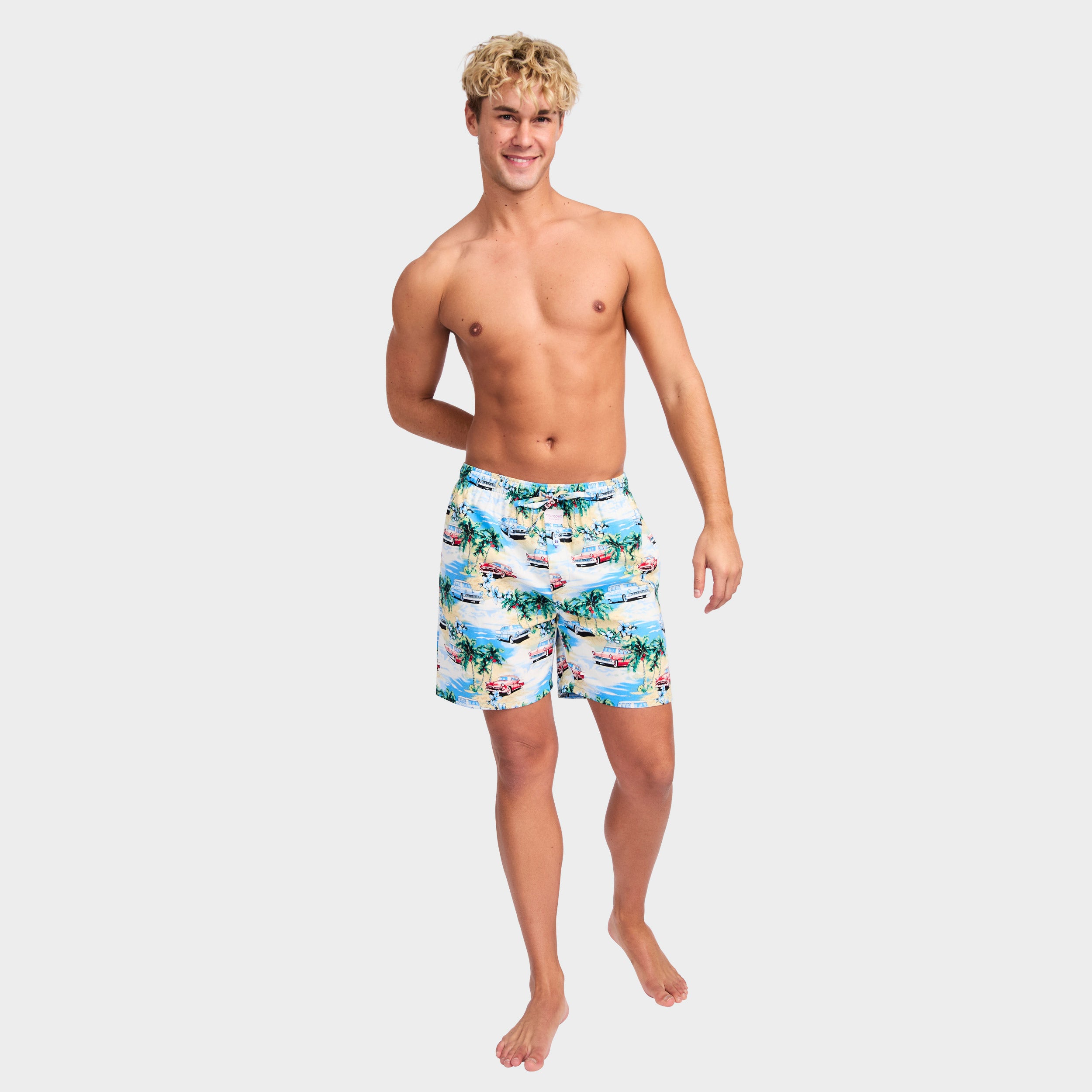 Mitchdowd Men’s Coastal Cruisers Cotton Sleep Shorts