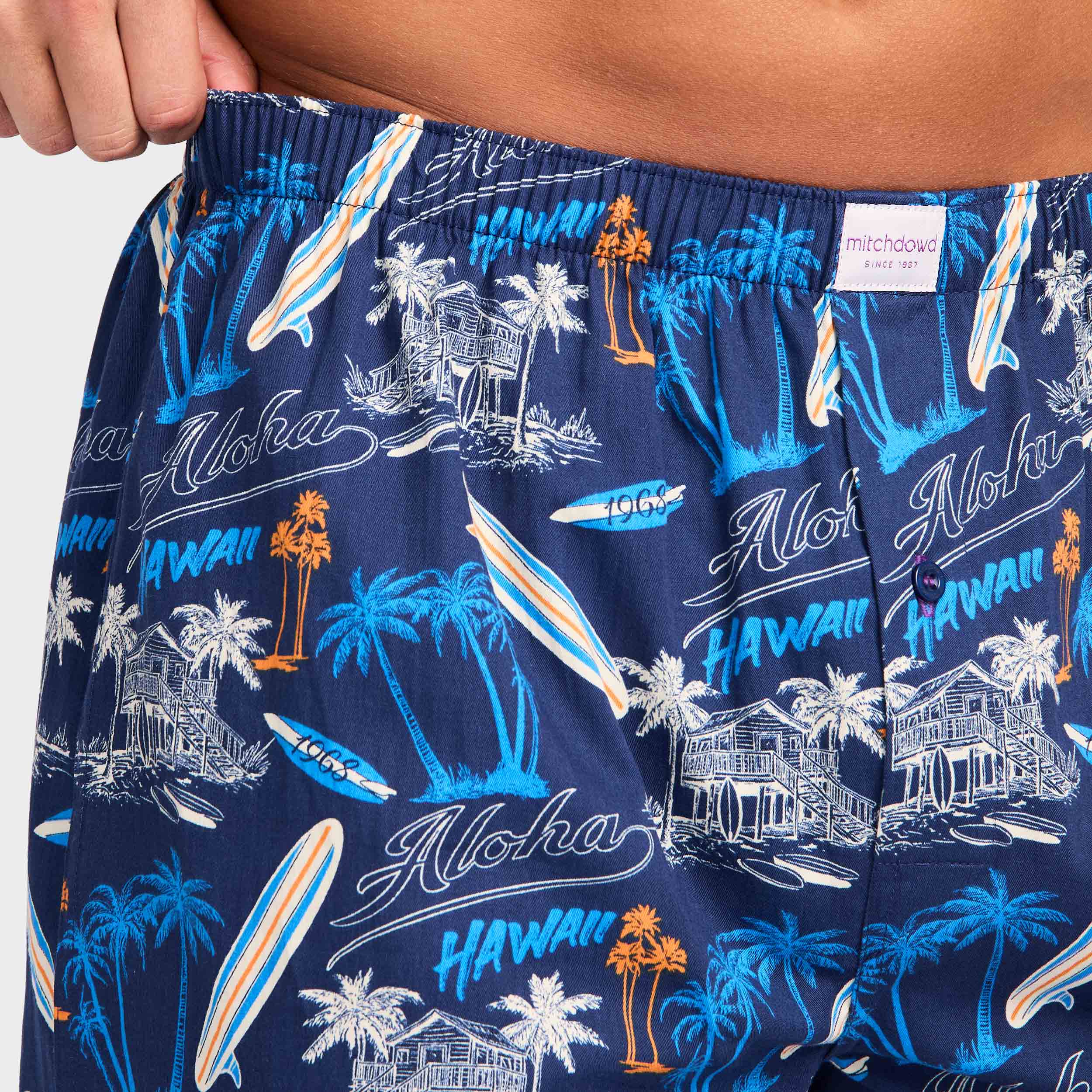 Mitchdowd Men’s Surf 1968 Cotton Boxer Shorts 3 Pack