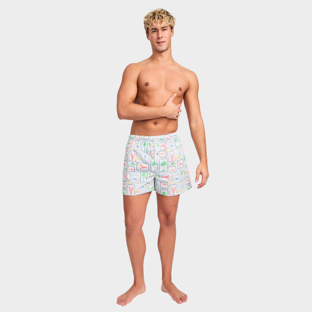 Mitchdowd Men's Cray Pots Cotton Boxers 3 Pack