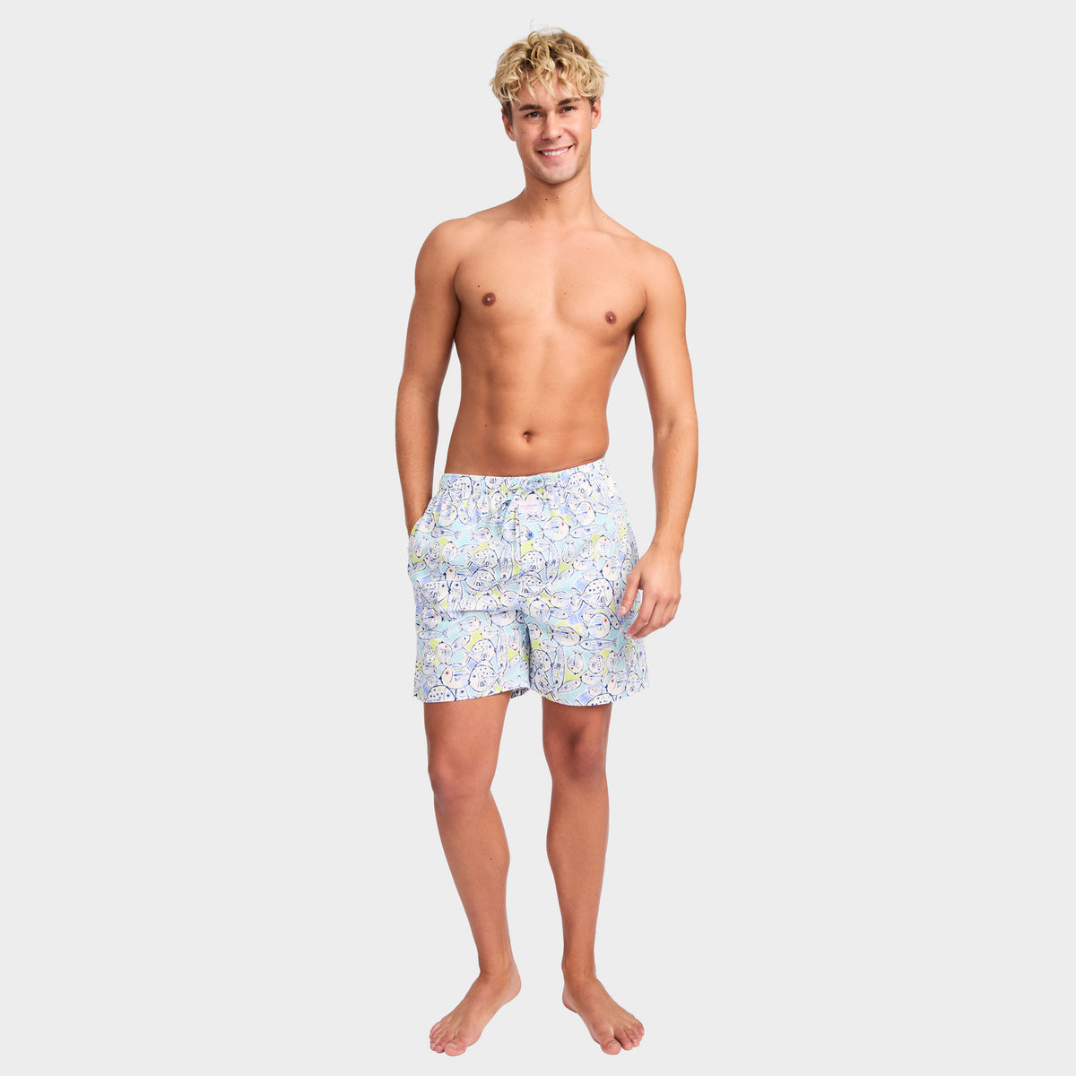 Mitchdowd Fishies Cotton Sleep Shorts