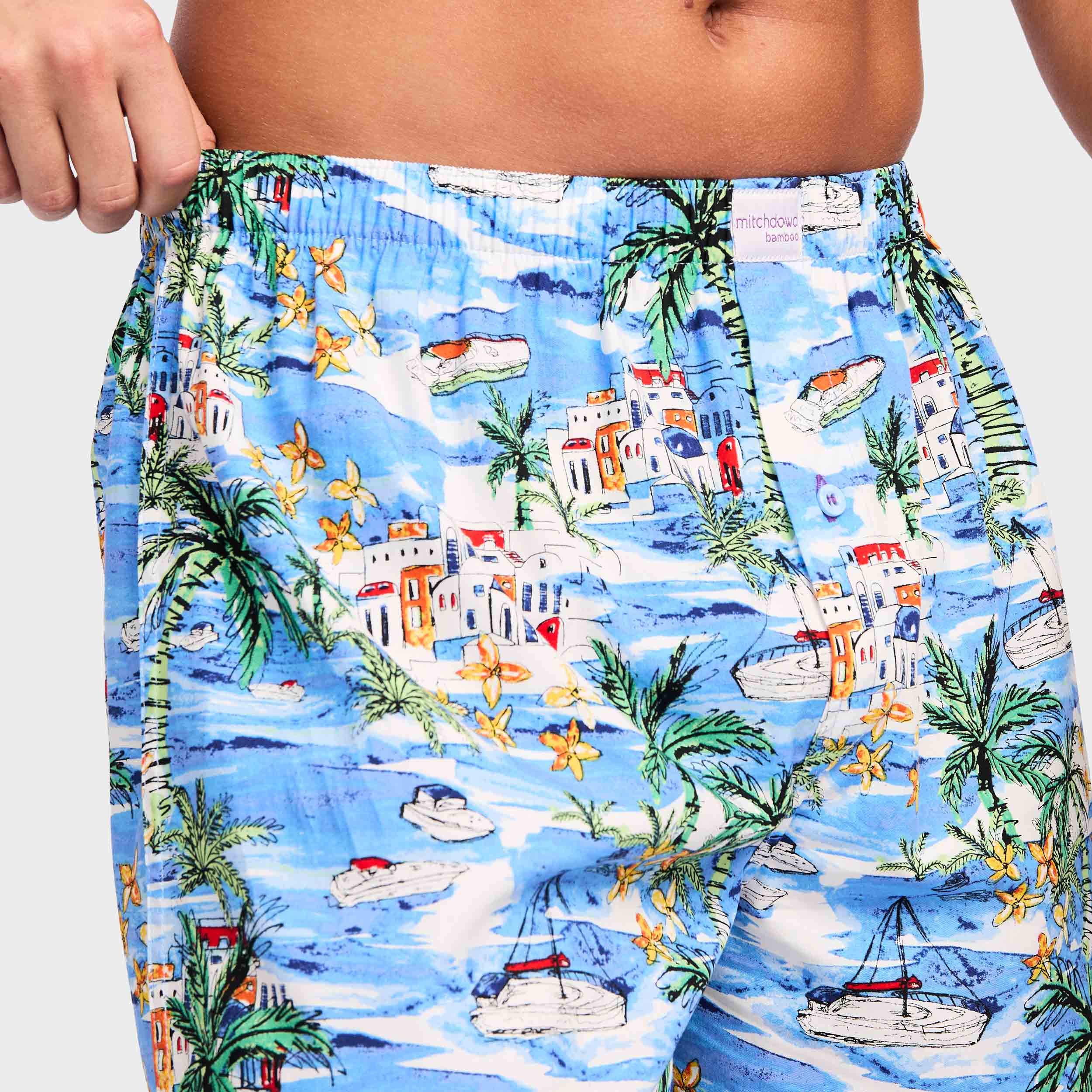 Mitchdowd Men’s Italian Riviera Bamboo Boxer Shorts