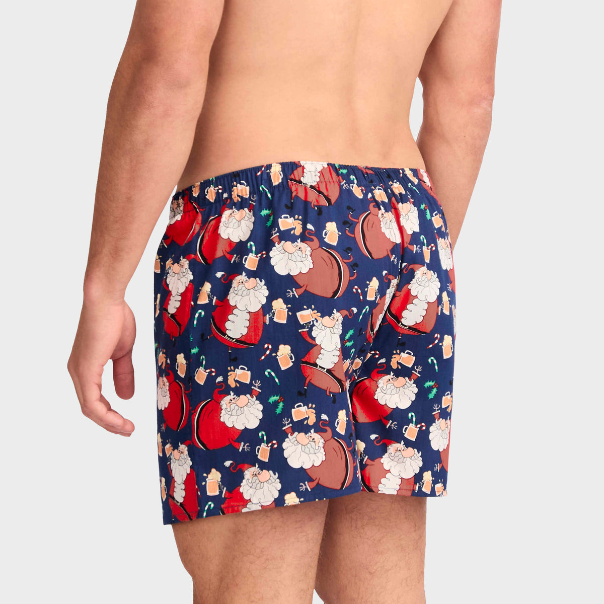 Mitchdowd Men's Soused Santa Cotton Boxer Short