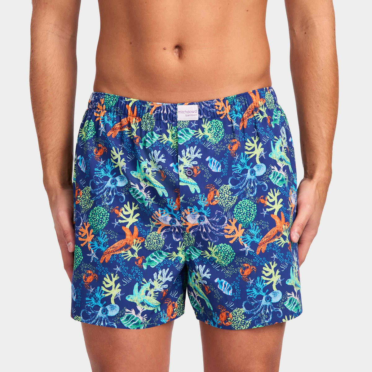 Mitchdowd Men's Coral Garden Bamboo Boxer Shorts
