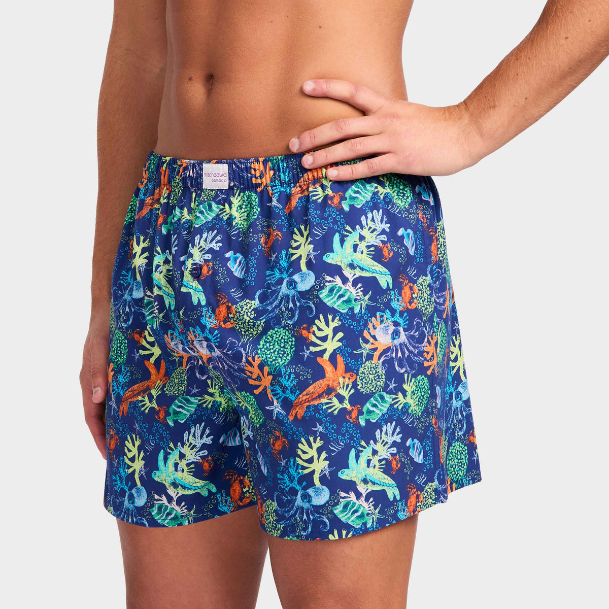 Mitchdowd Men's Coral Garden Bamboo Boxer Shorts