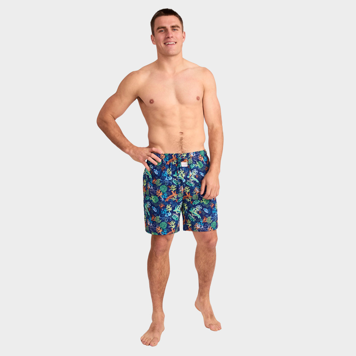 Mitchdowd Men's Coral Garden Bamboo Sleep Shorts