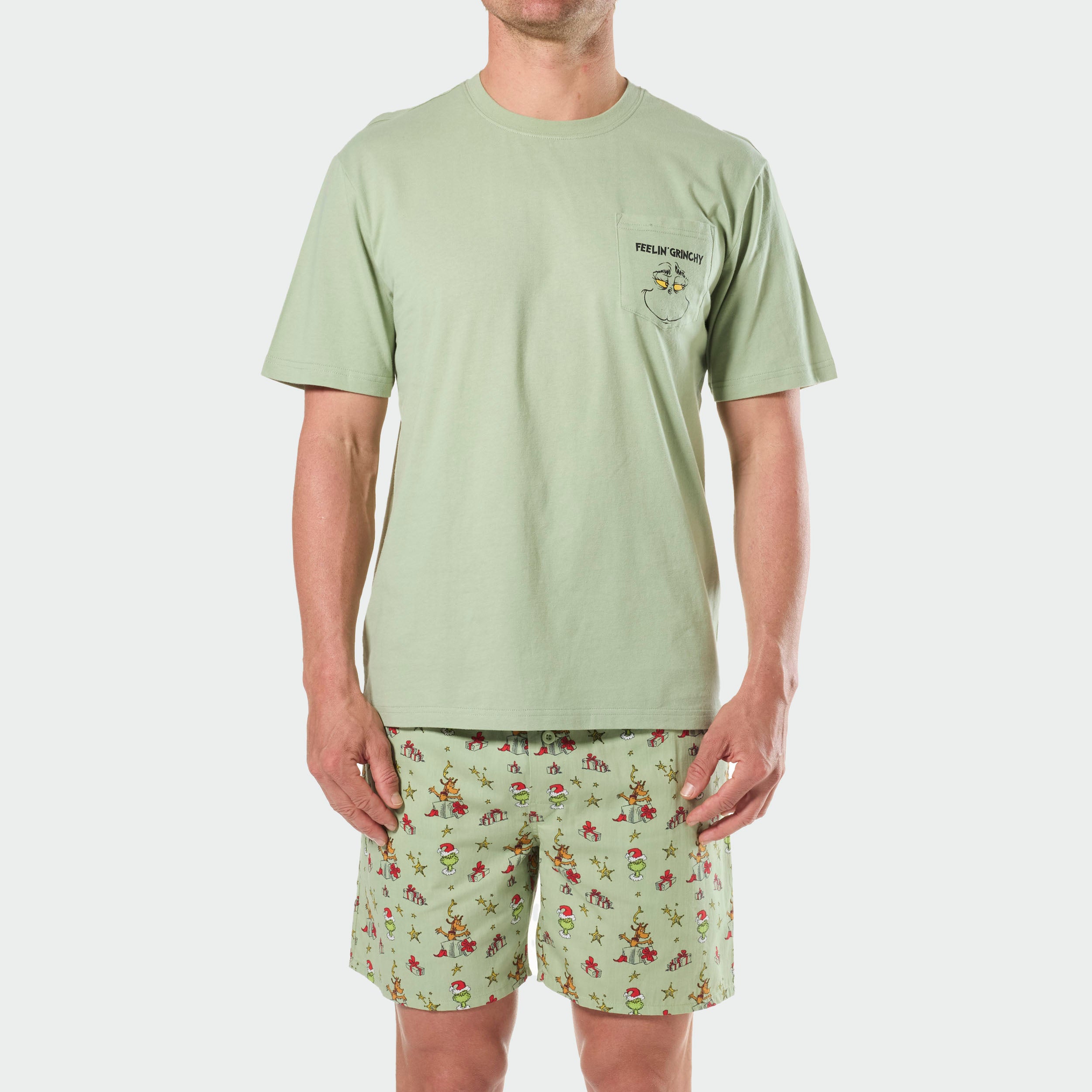 Mitchdowd Pastel Grinch Men's Pyjama Set