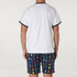 Men's Mr. Men Cotton Pyjama Set - White & Navy