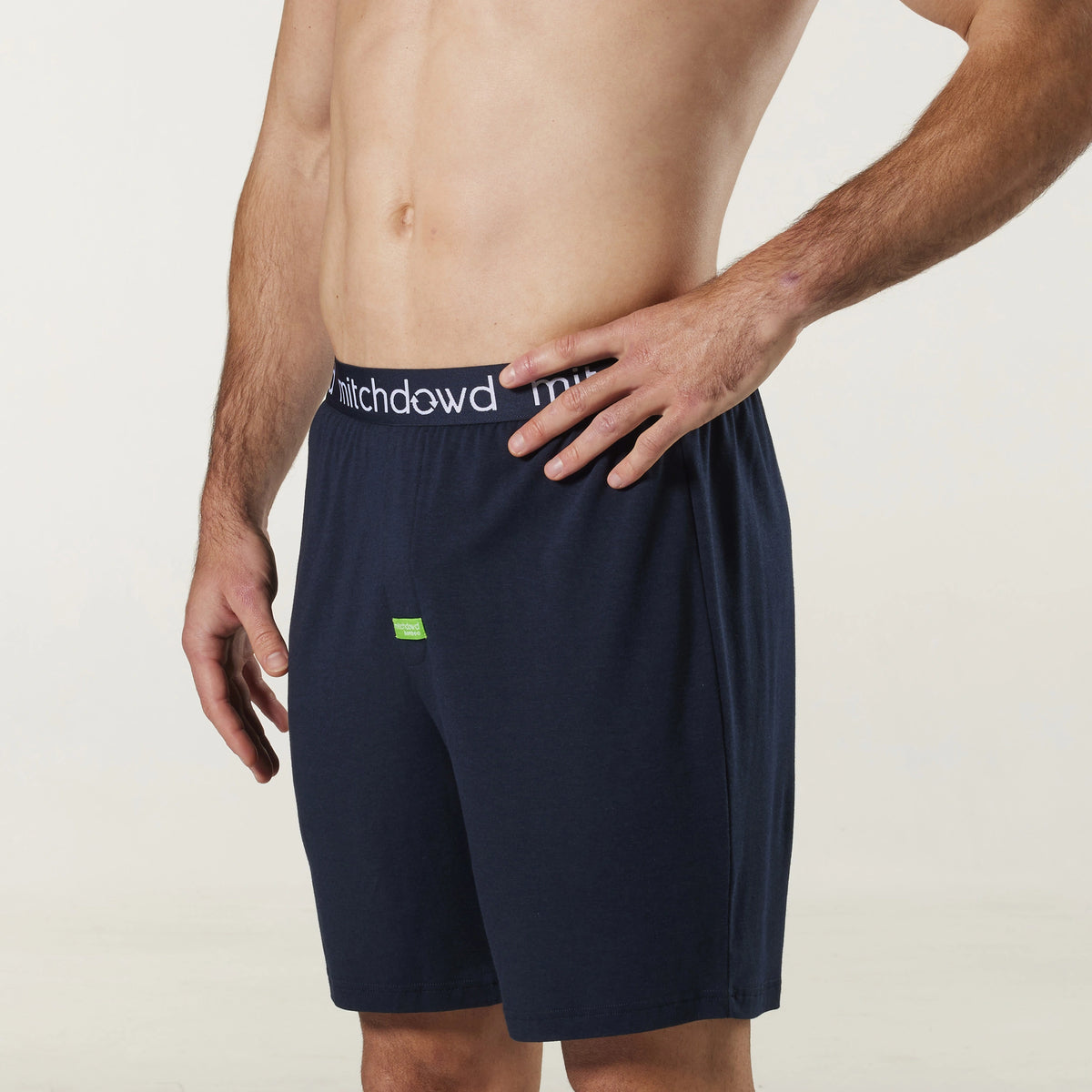 Mens Bamboo Sleep Shorts Navy Knit Shop Online Today! Mitch Dowd