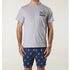 Men's The Dog Father Cotton Knit Pyjama Set - Grey Marle