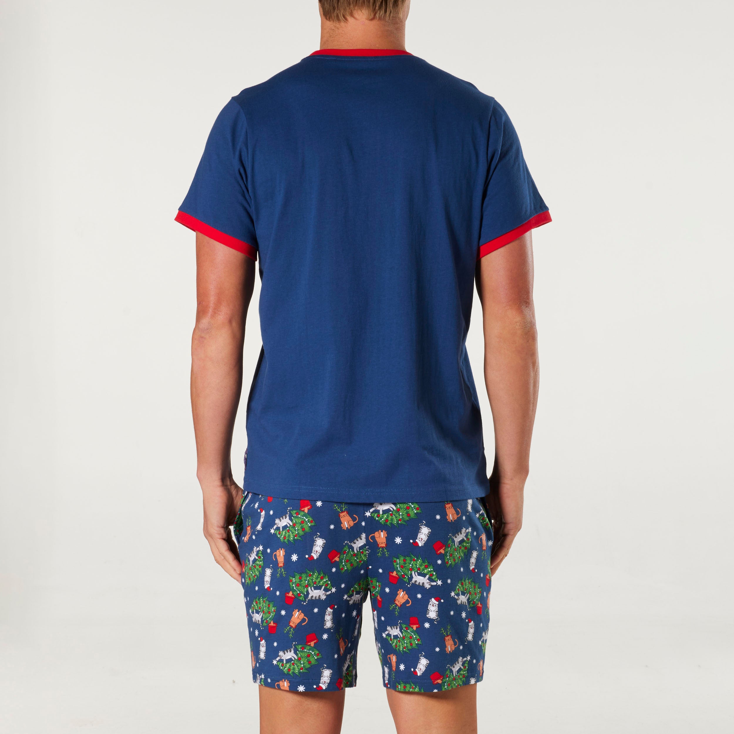 Mitch Dowd Mens Christmas Cats Pyjama Set Image 3