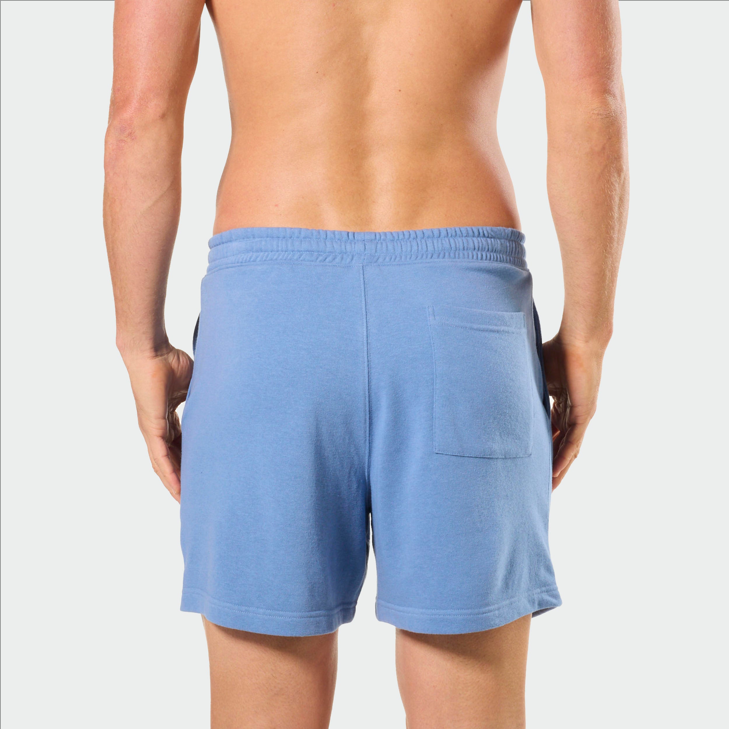 Mitch Dowd Men's Terry Knit Sleep Short in Denim