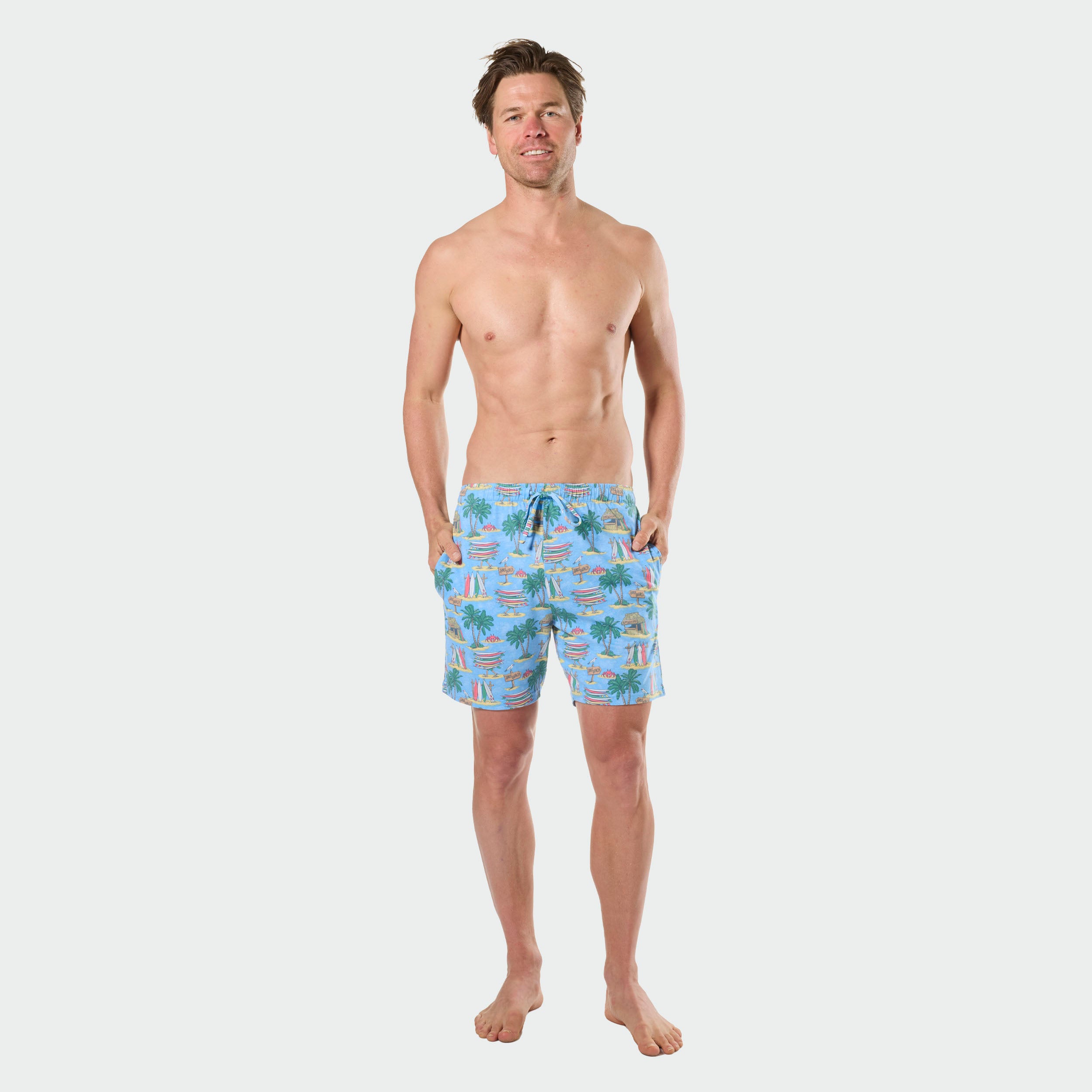 Mitchdowd Mens Tropical Beach Sleep Short