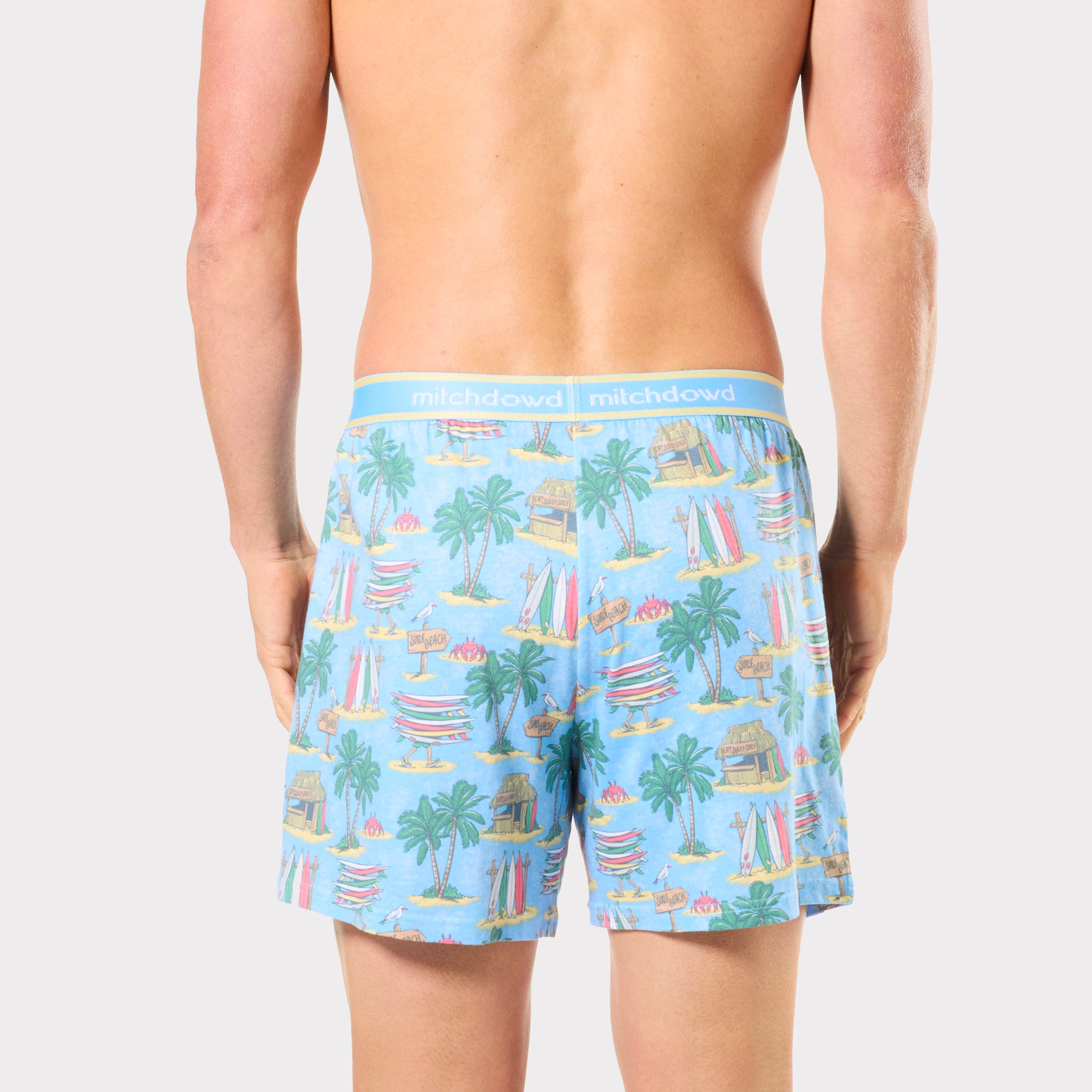 Mitchdowd Mens Tropical Beach Boxer Short