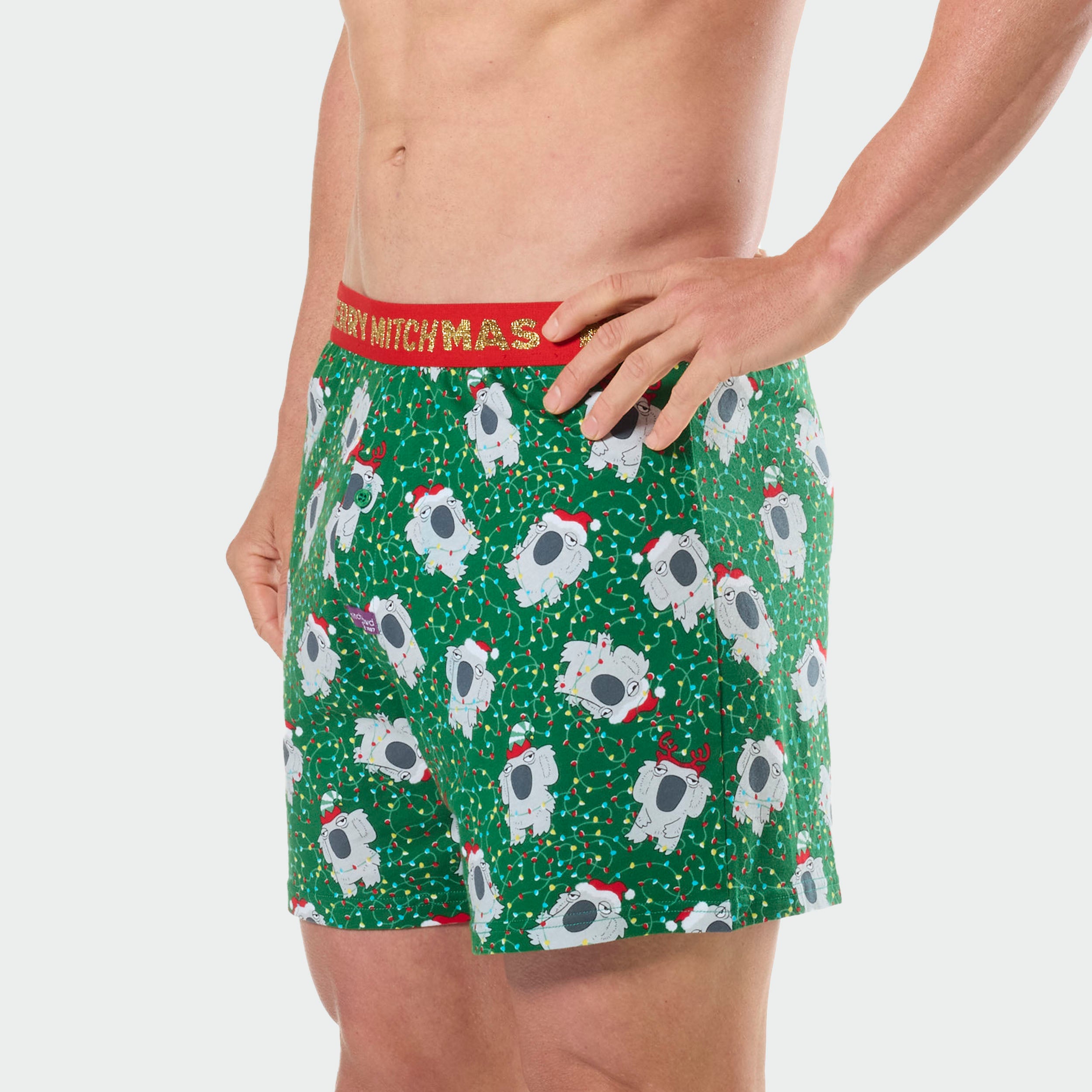 Mitchdowd Christmas Koala Mens Boxer Short
