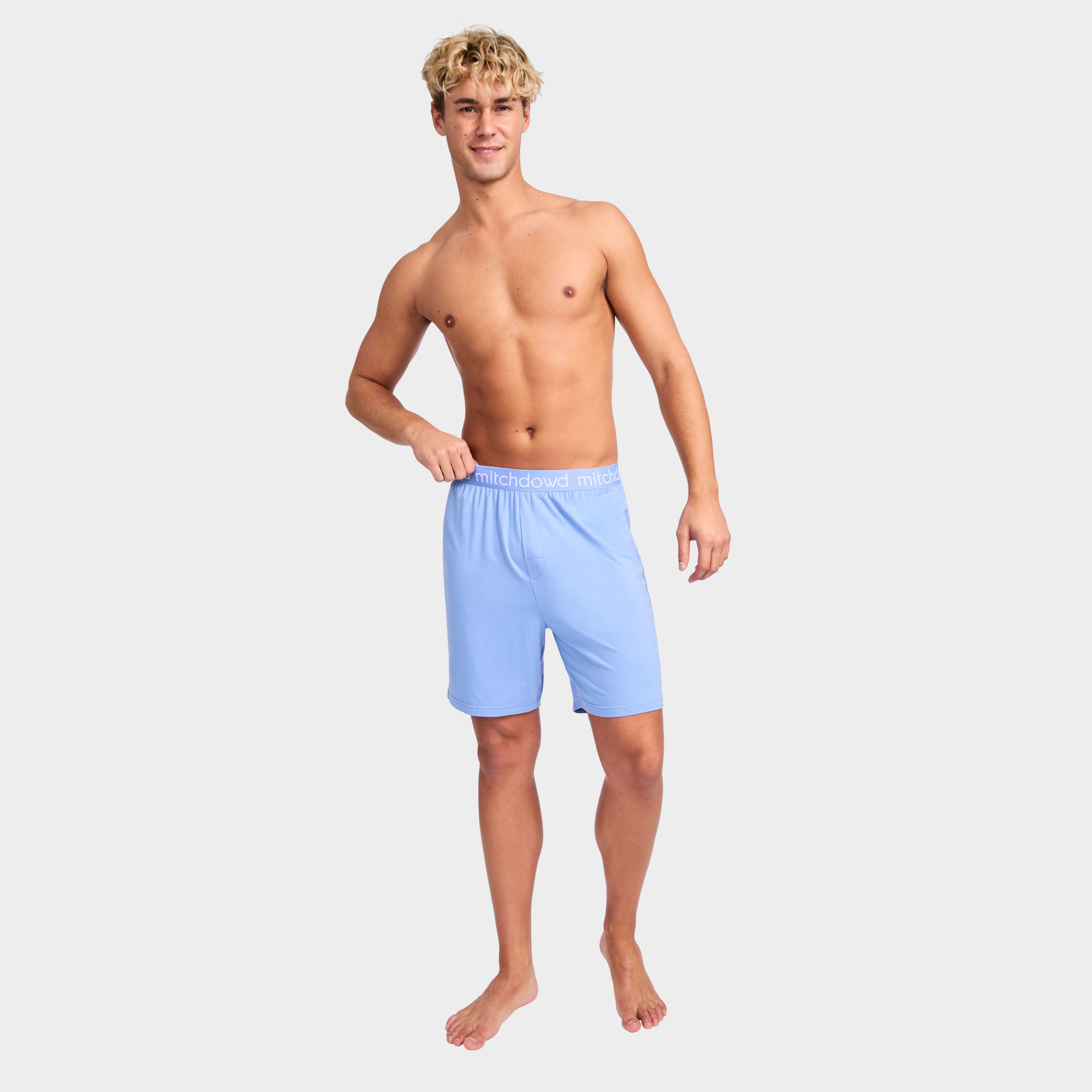 Mitchdowd Men’s Bamboo Knit Sleep Shorts