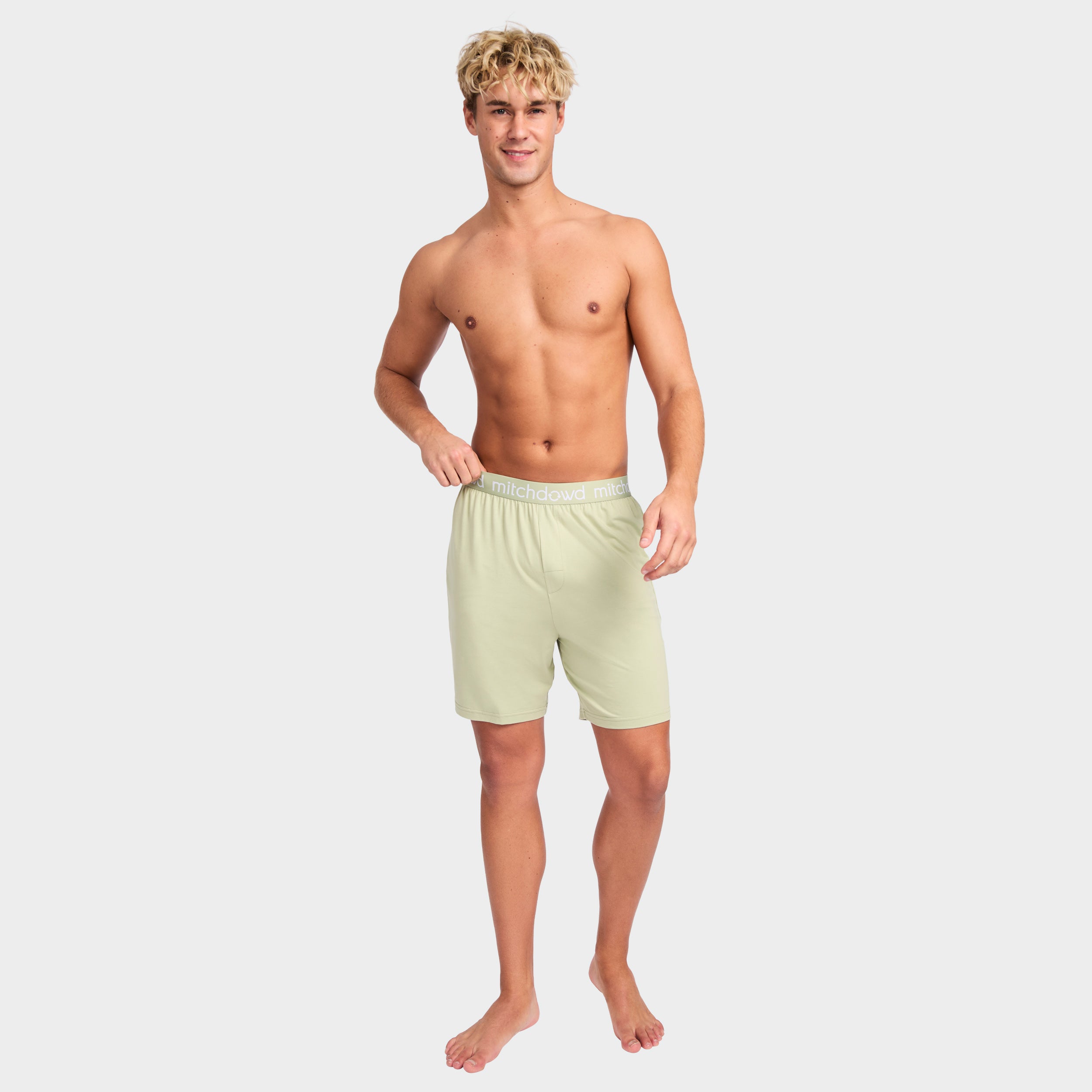 Mitchdowd Men’s Bamboo Knit Sleep Shorts