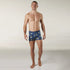 Men's Holiday Fun Cotton Mid-Length Trunk 3 Pack - Blue & Green