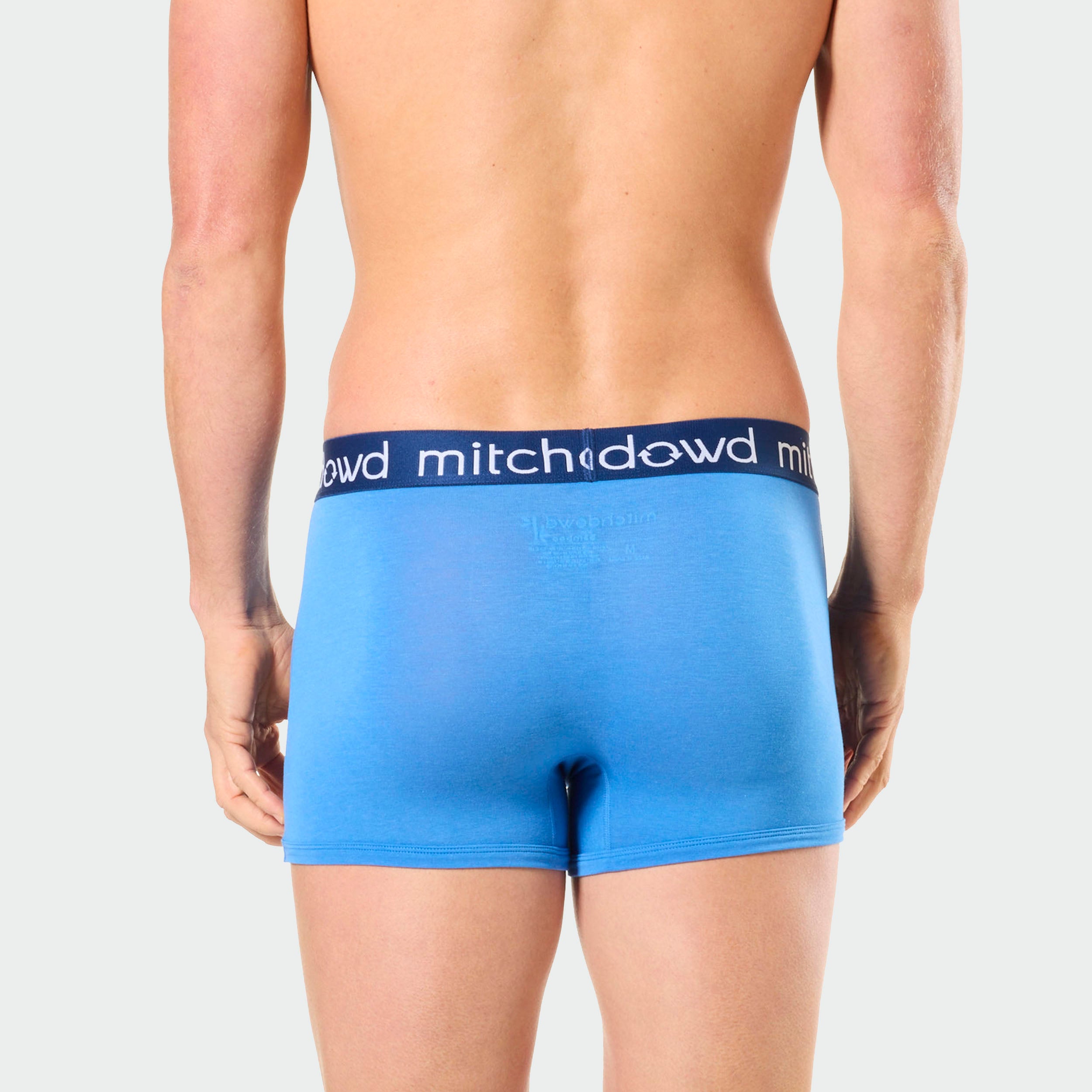Mitchdowd Mens 3 Pack Bamboo Blue Trunks