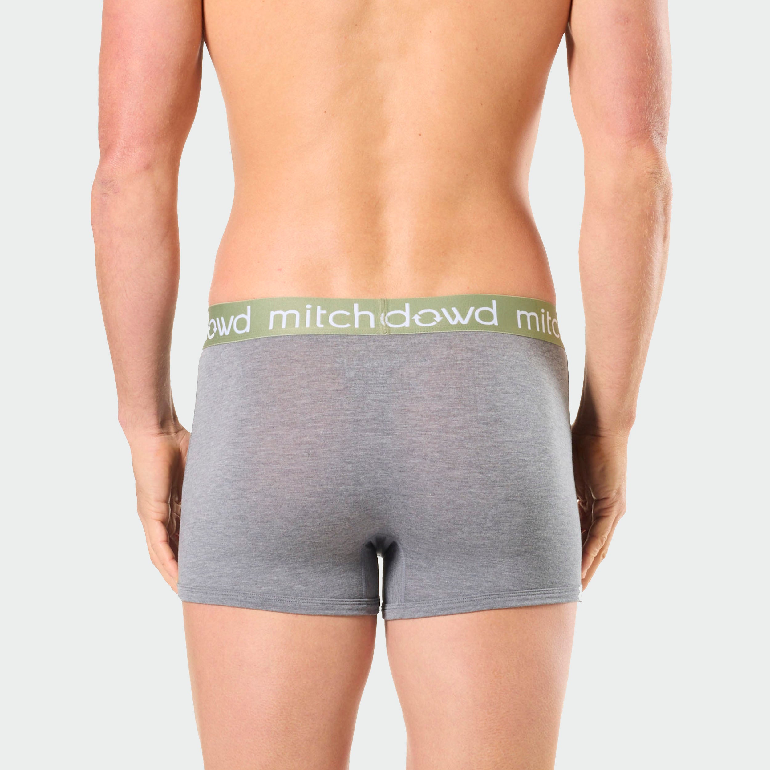 Mitch Dowd Men’s 3 Pack Trunks in Khaki, Grey and Brown