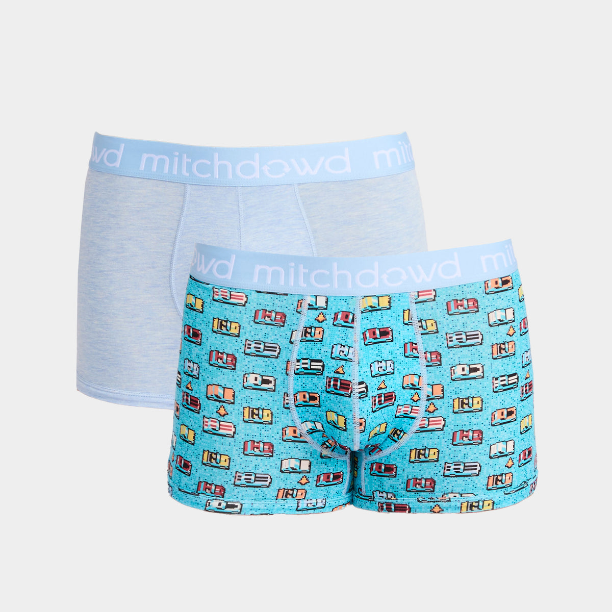 Mitchdowd Men's Pixel Zoomies Bamboo Trunk 2 Pack