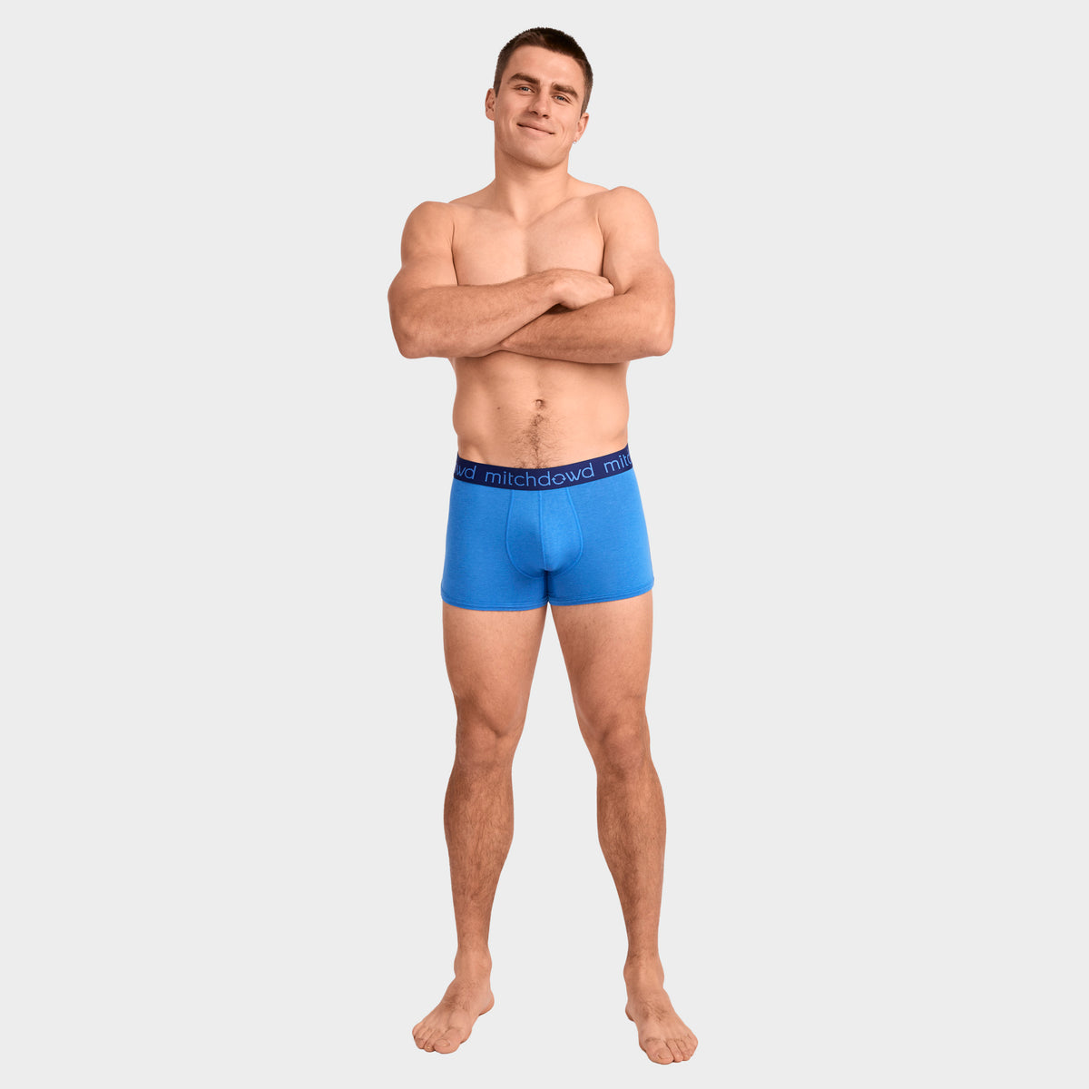 Mitchdowd Men's Blue Monstera Bamboo Trunk 2 Pack