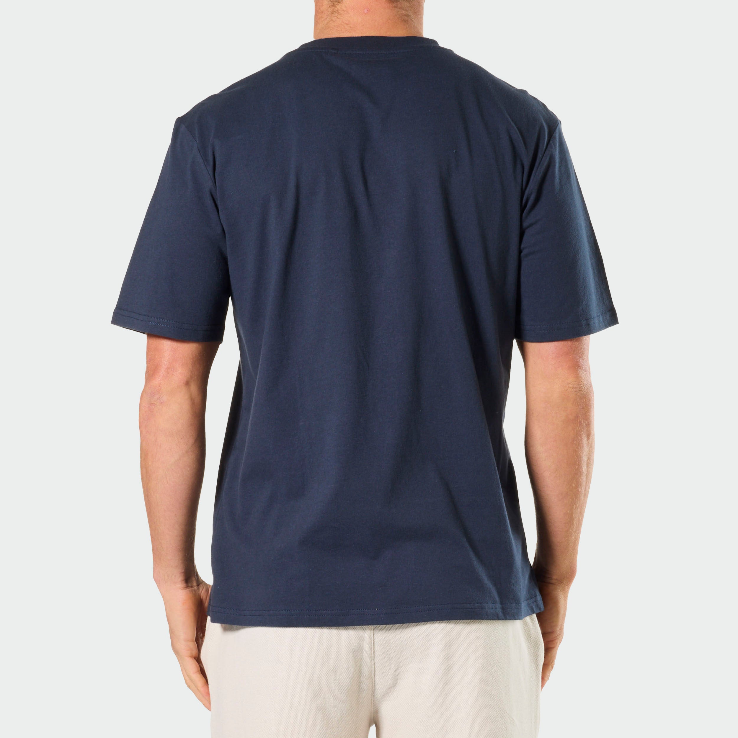 Mitch Dowd Men’s Two Pack Crew Neck T-Shirts in Navy and Sky Blue
