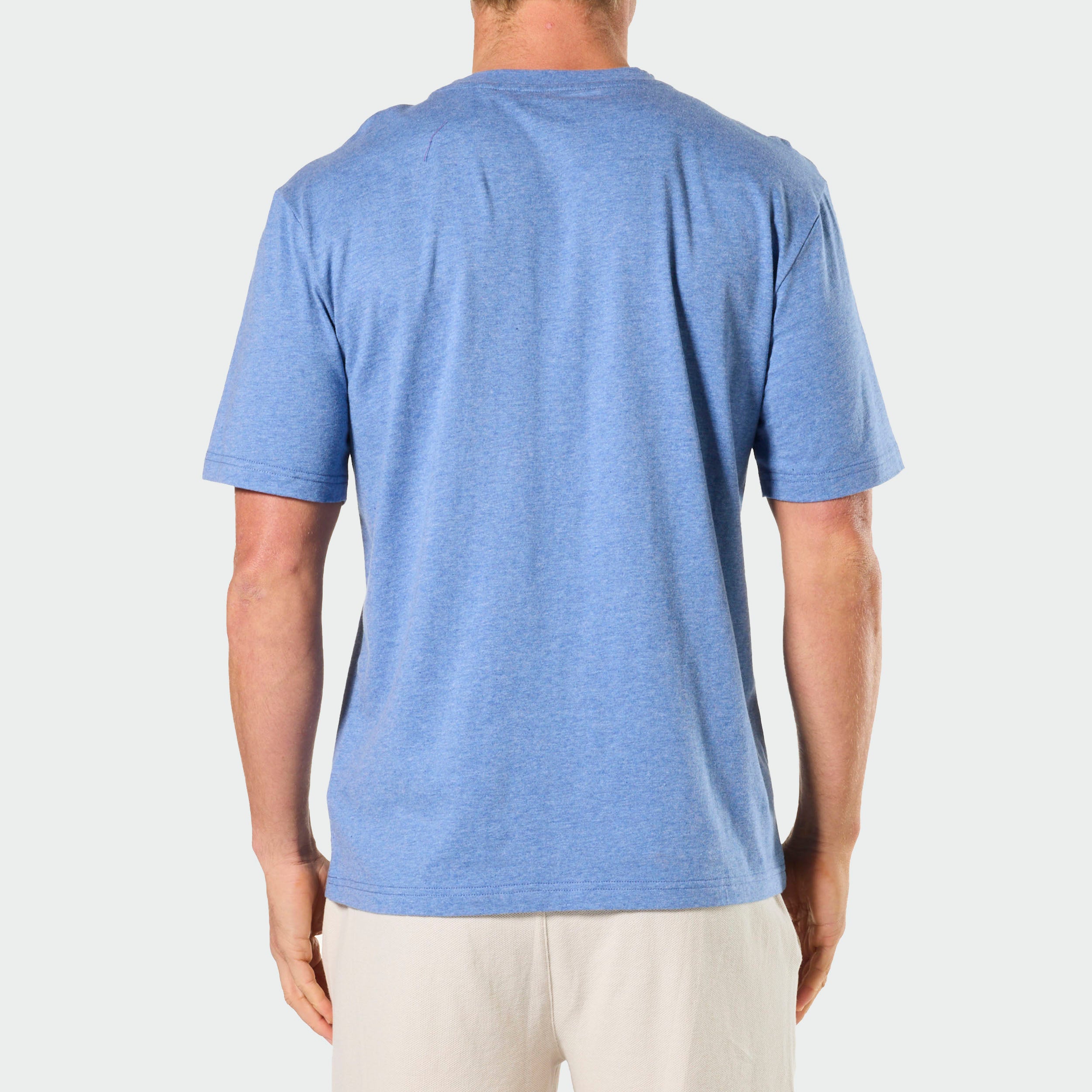 Men's Relaxed Cotton Knit Sleep T-Shirt - Denim Marle
