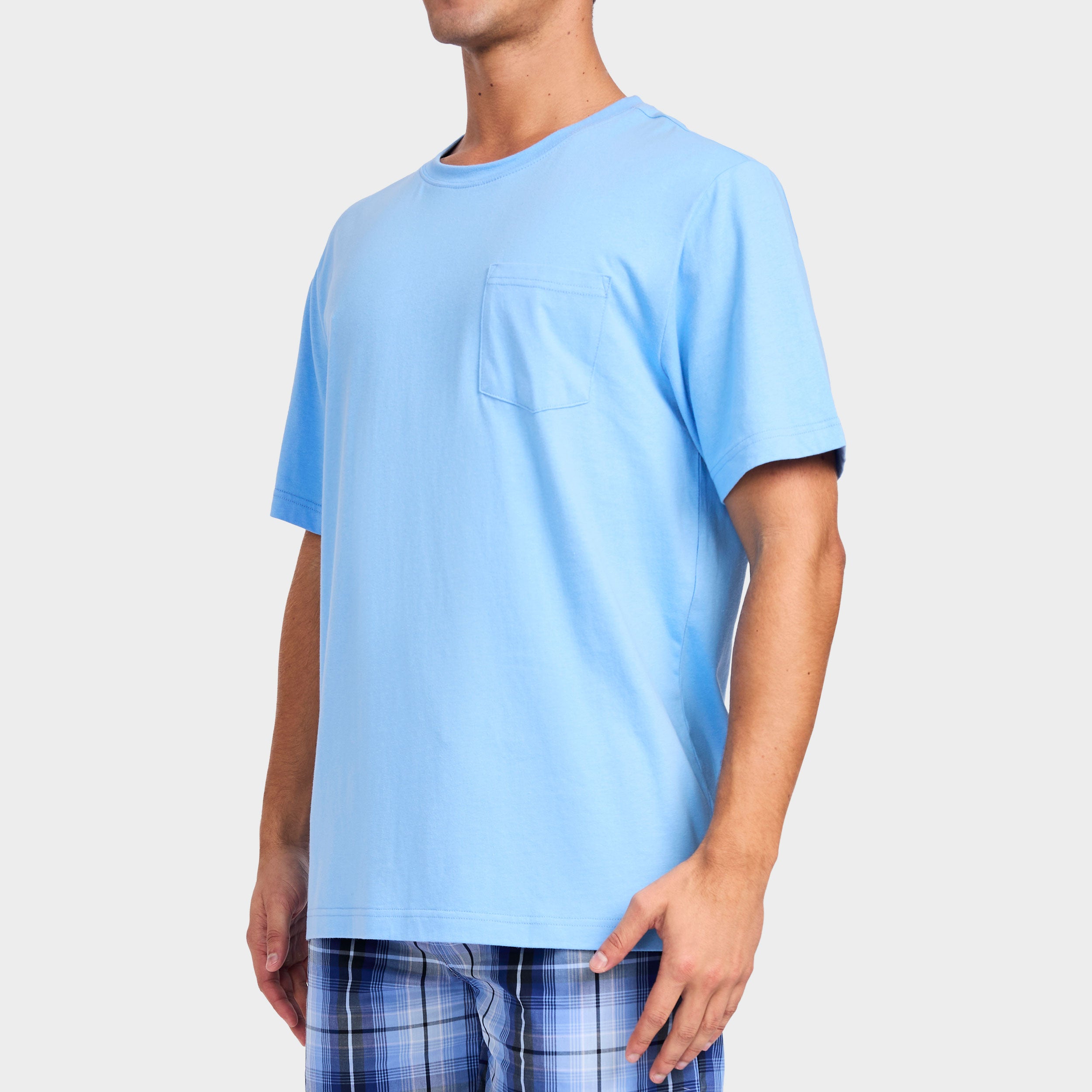Mitchdowd Men’s Cotton Pocket Sleep Tee